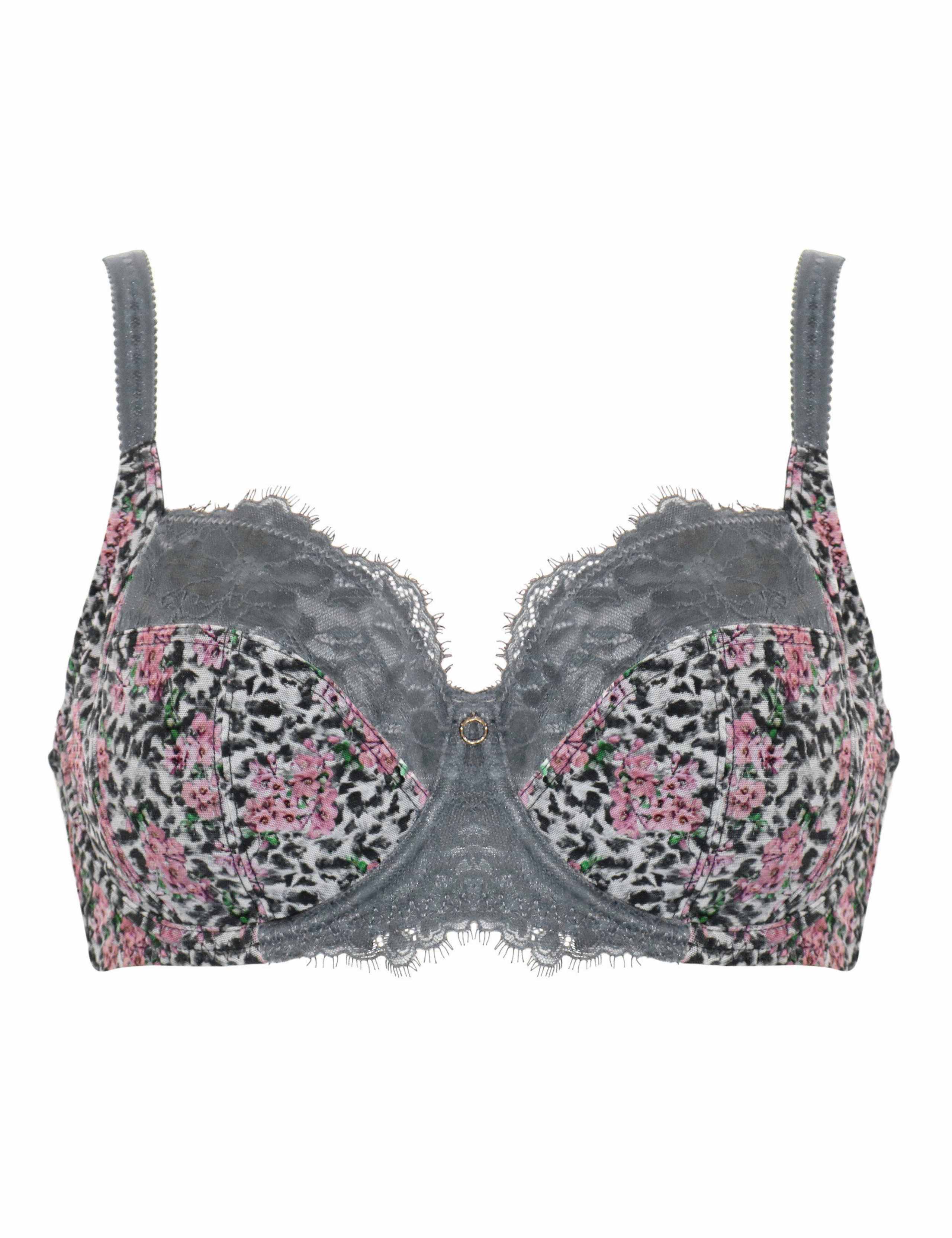 Bliss Floral Wired Side Support Full Cup Bra (D-J) 2 of 7