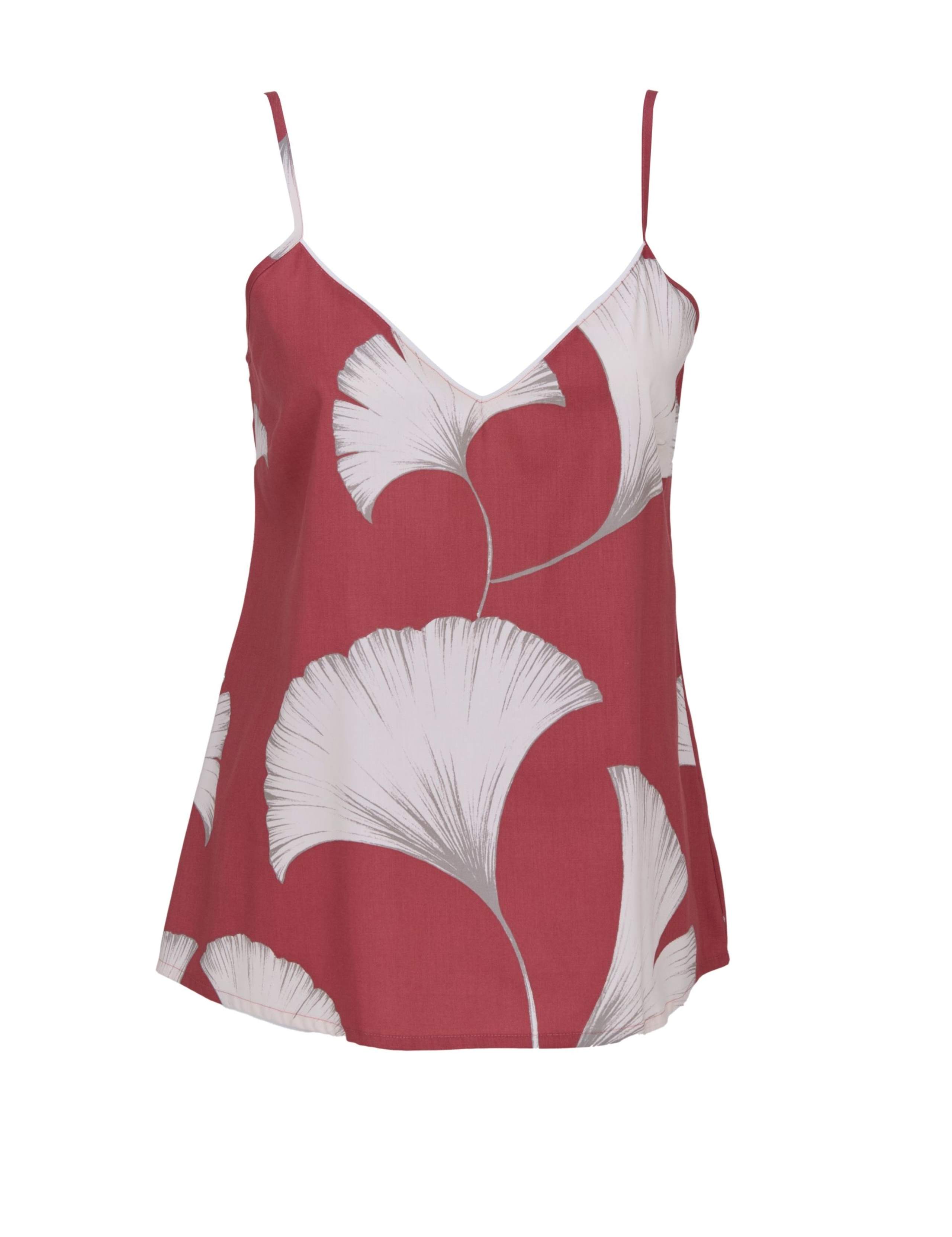 Cotton Rich Leaf Print Cami Top 2 of 4