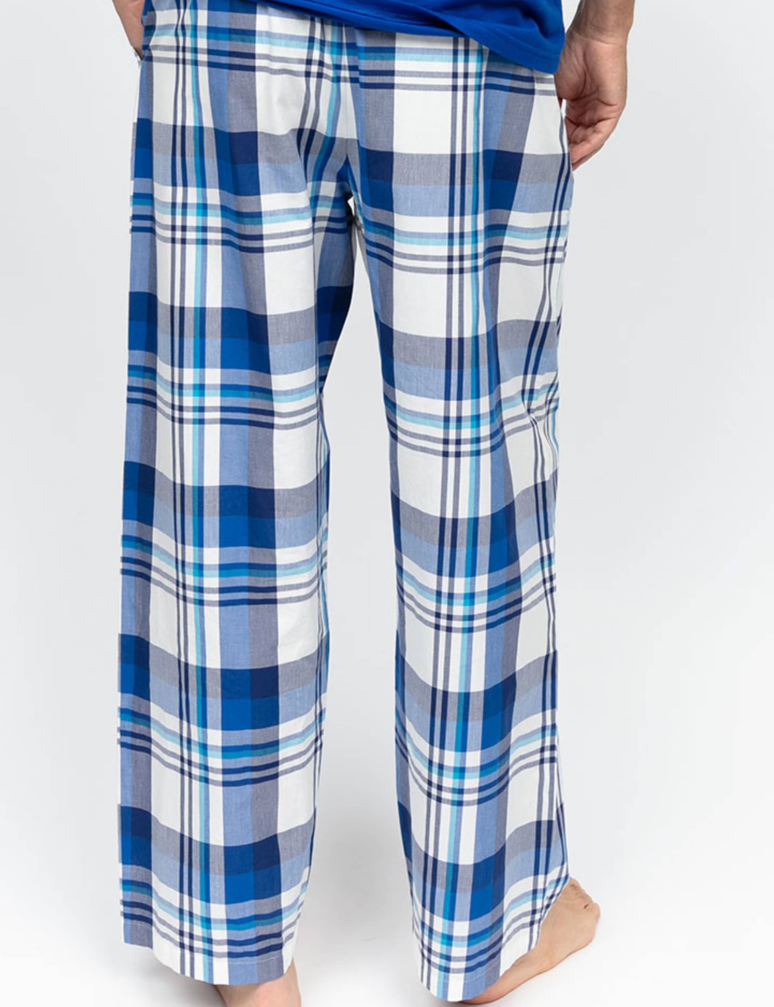 Pure Cotton Checked Pyjama Bottoms 4 of 4