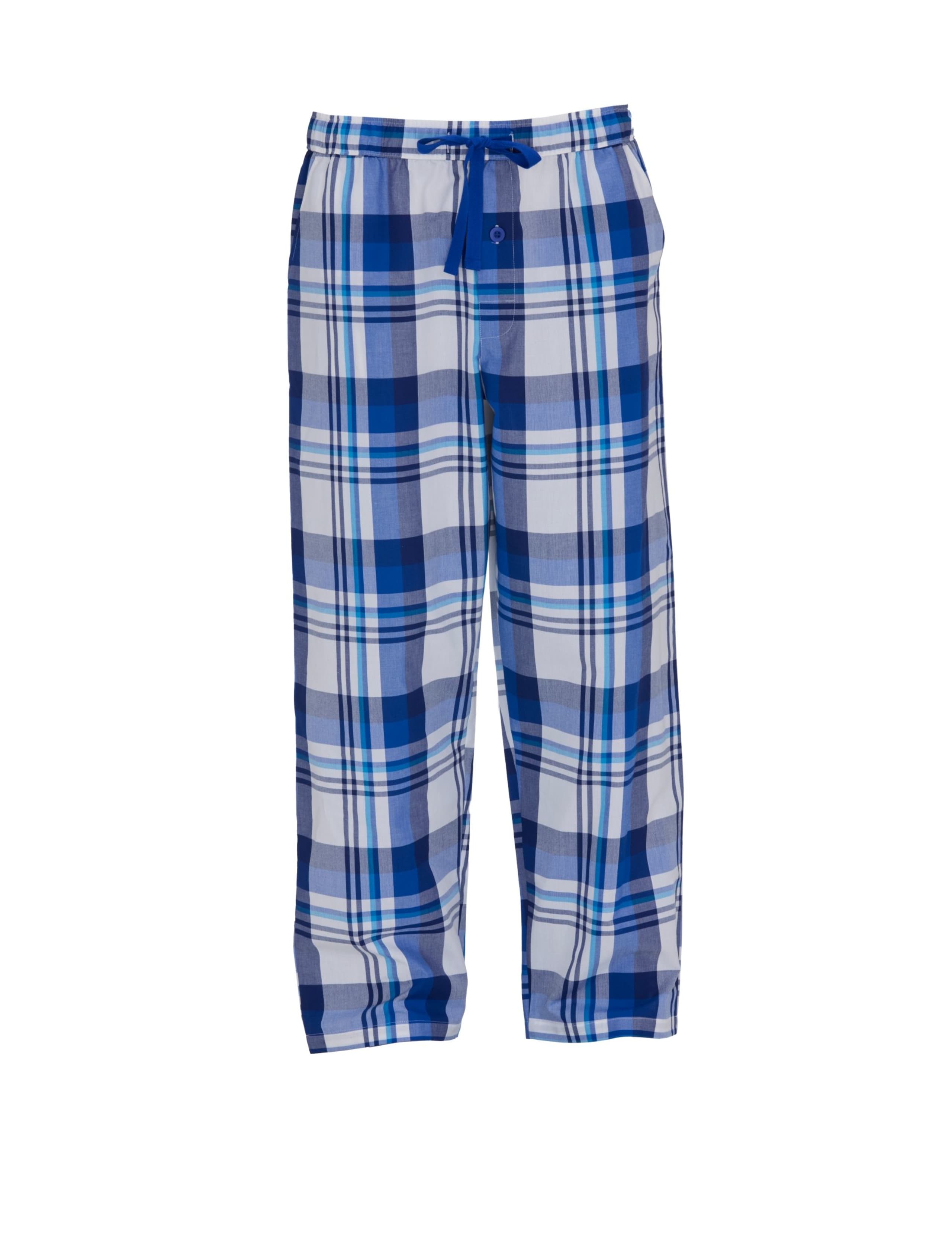 Pure Cotton Checked Pyjama Bottoms 2 of 4