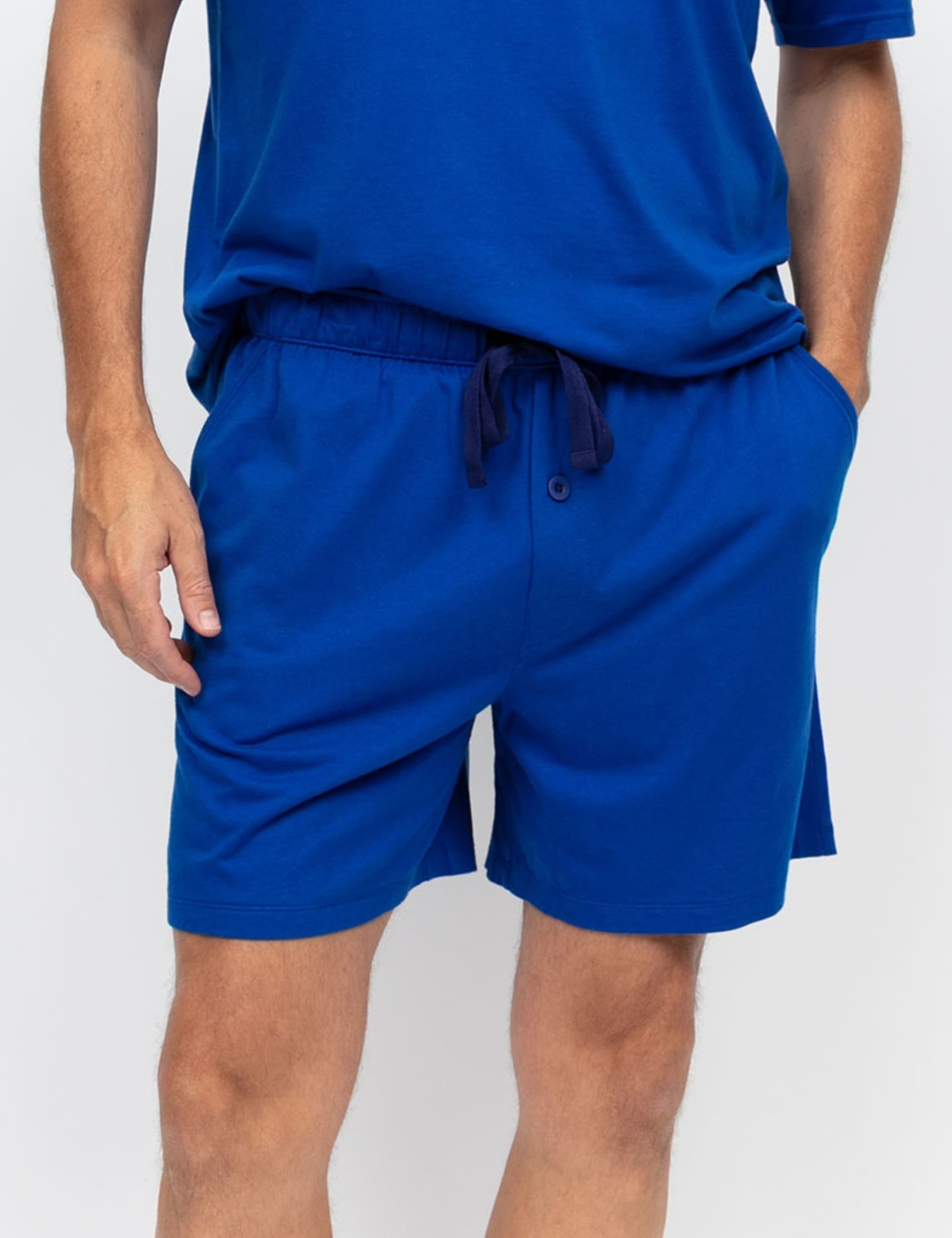 Cotton Modal Blend Knitted Pyjama Shorts 1 of 3
