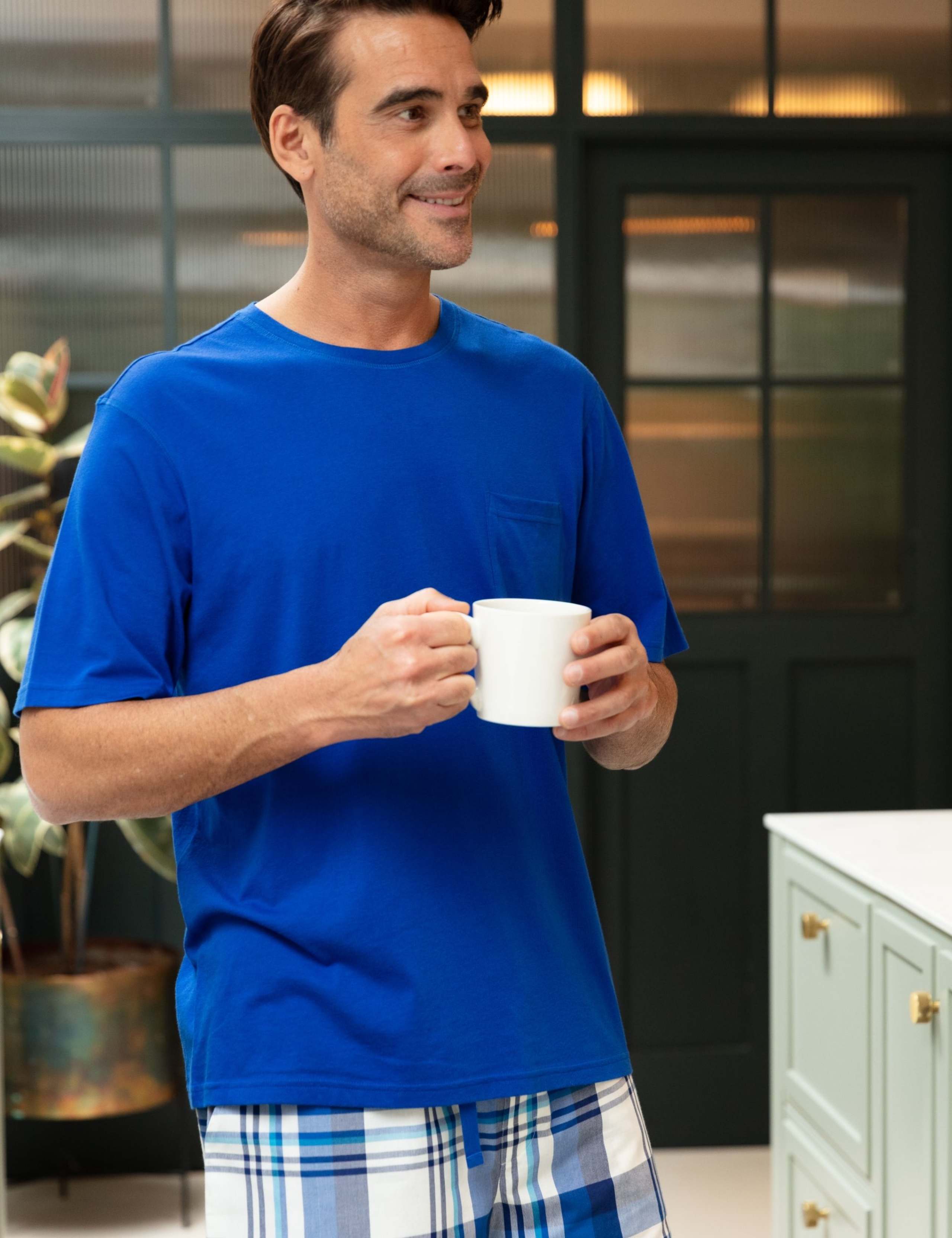 Cotton Modal Blend Knitted Pyjama Top 4 of 4