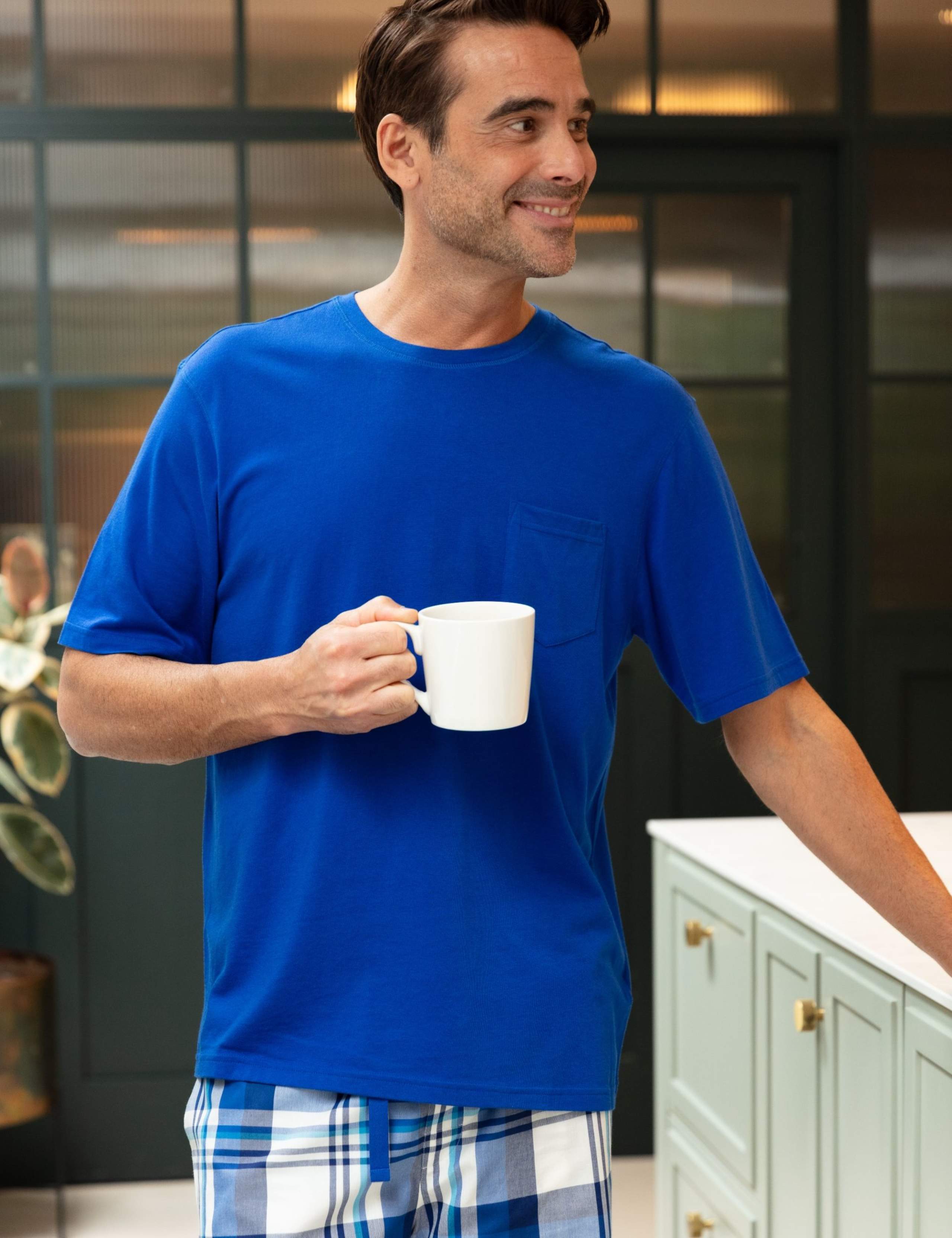 Pure Cotton Checked Pyjama Shorts 4 of 4