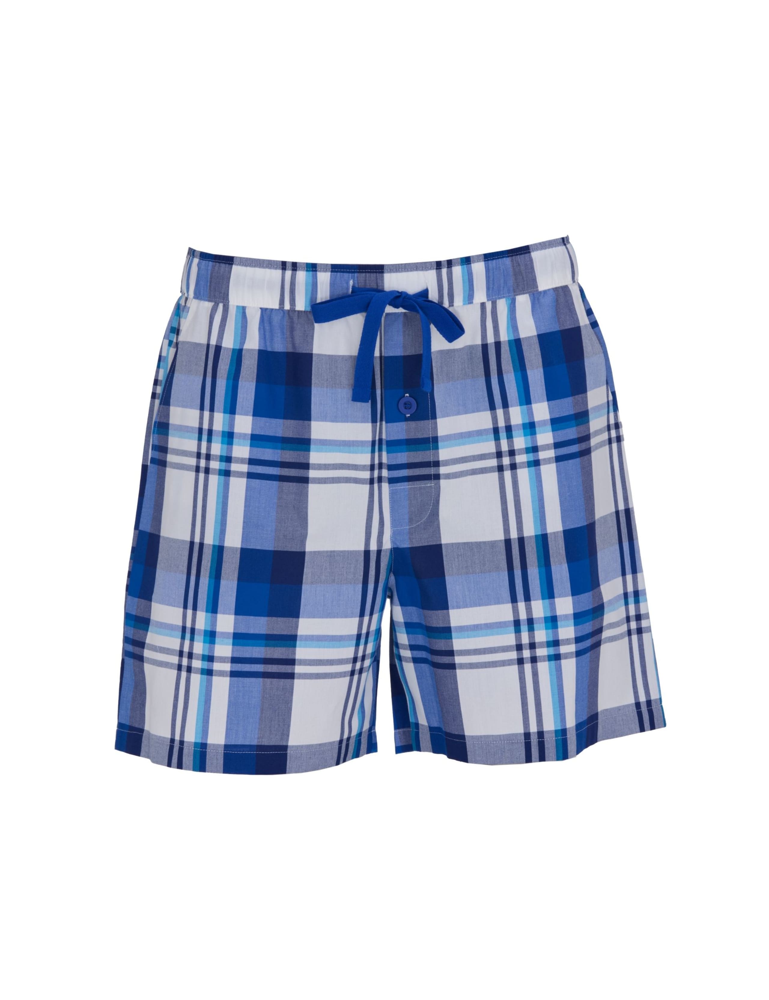 Pure Cotton Checked Pyjama Shorts 2 of 4