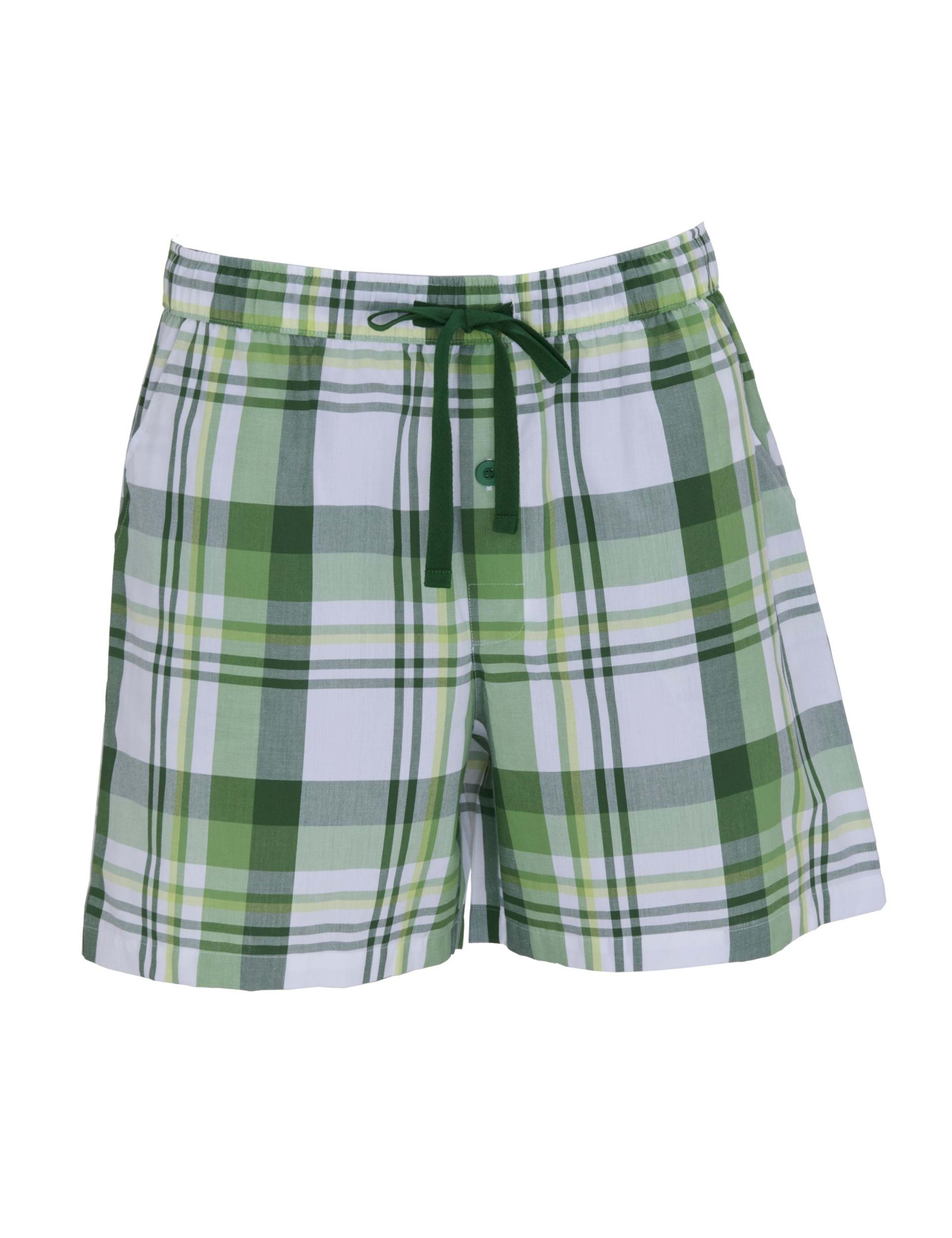 Pure Cotton Checked Pyjama Shorts 2 of 4