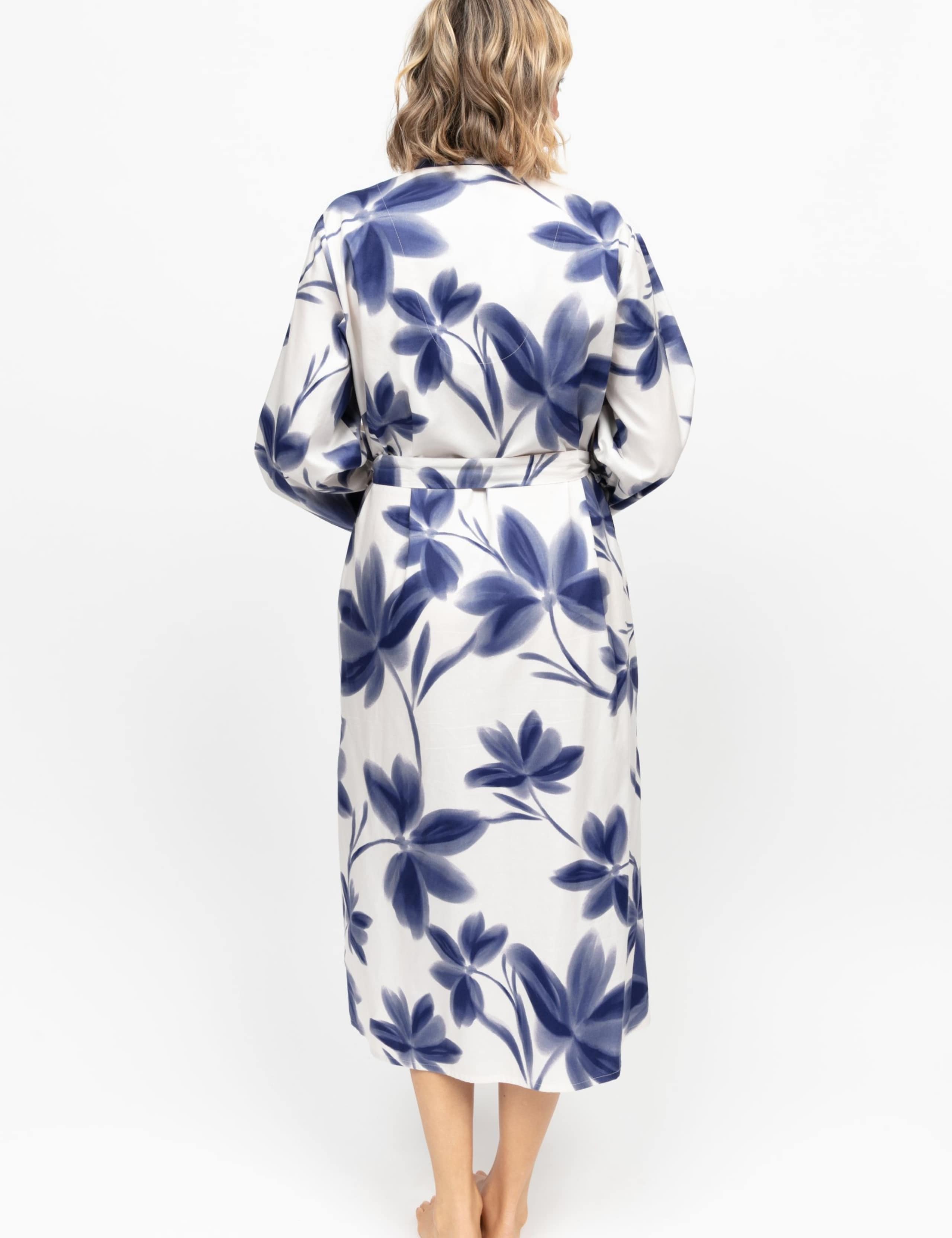Cotton Modal Floral Dressing Gown 4 of 4
