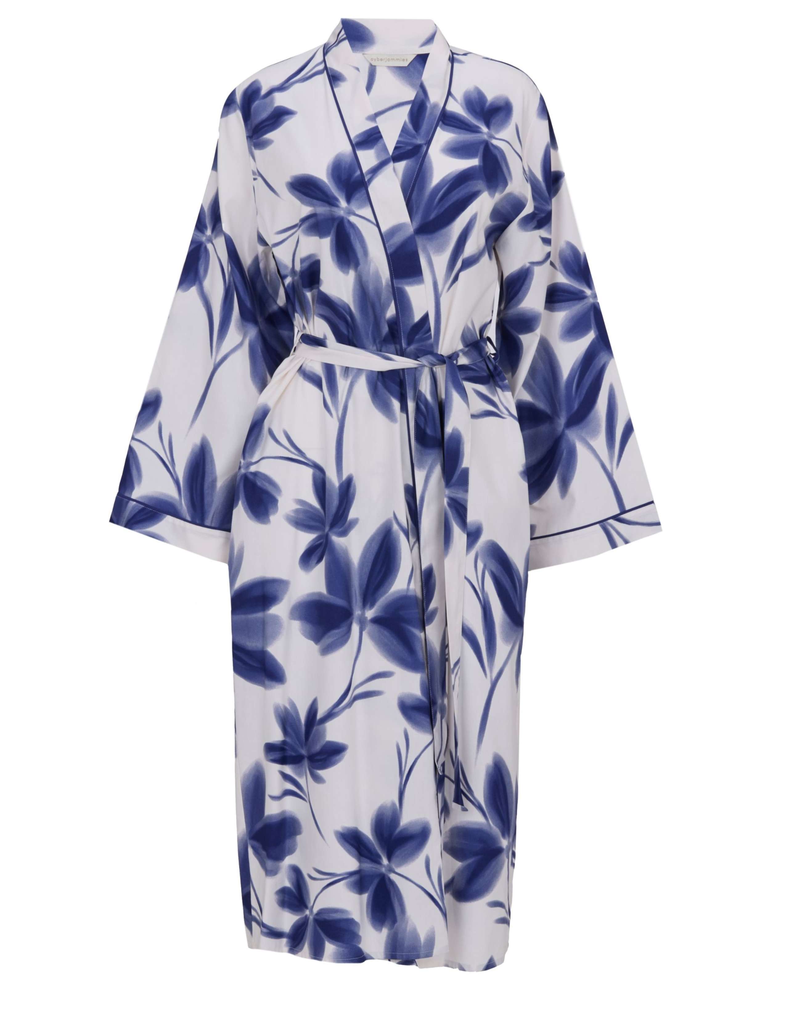 Cotton Modal Floral Dressing Gown 2 of 4