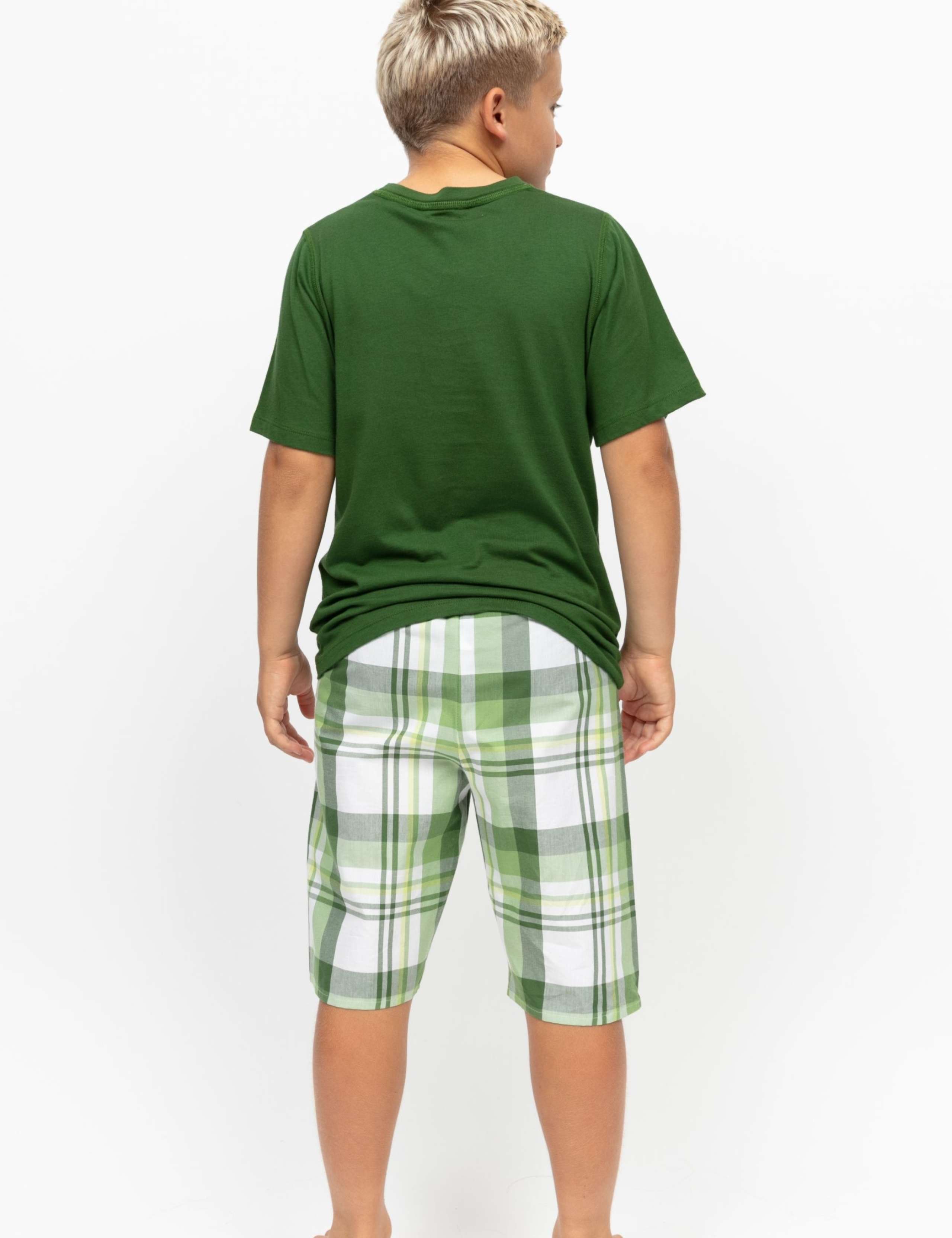 Cotton Modal Checked Pyjamas (2-13 Yrs) 4 of 4
