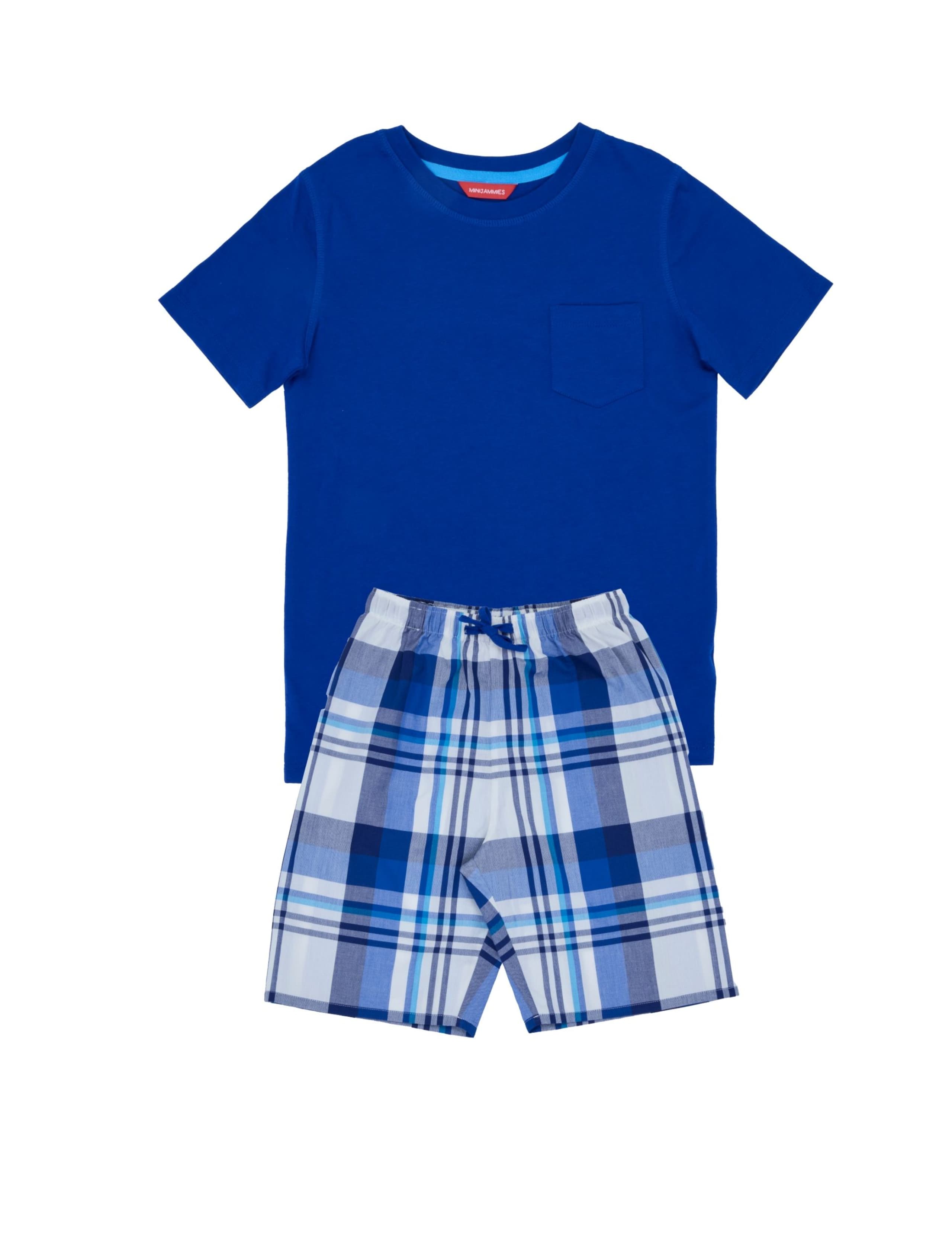 Cotton Modal Checked Pyjamas (2-13 Yrs) 2 of 4