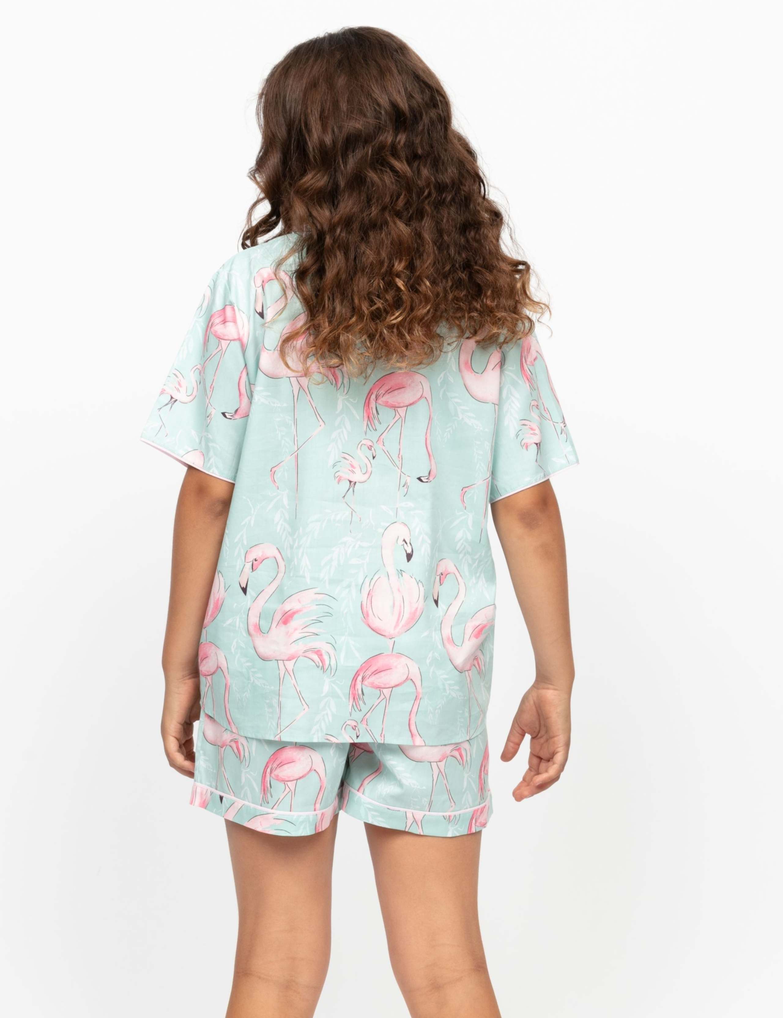 Cotton Modal Flamingo Pyjamas (2-13 Yrs) 4 of 4