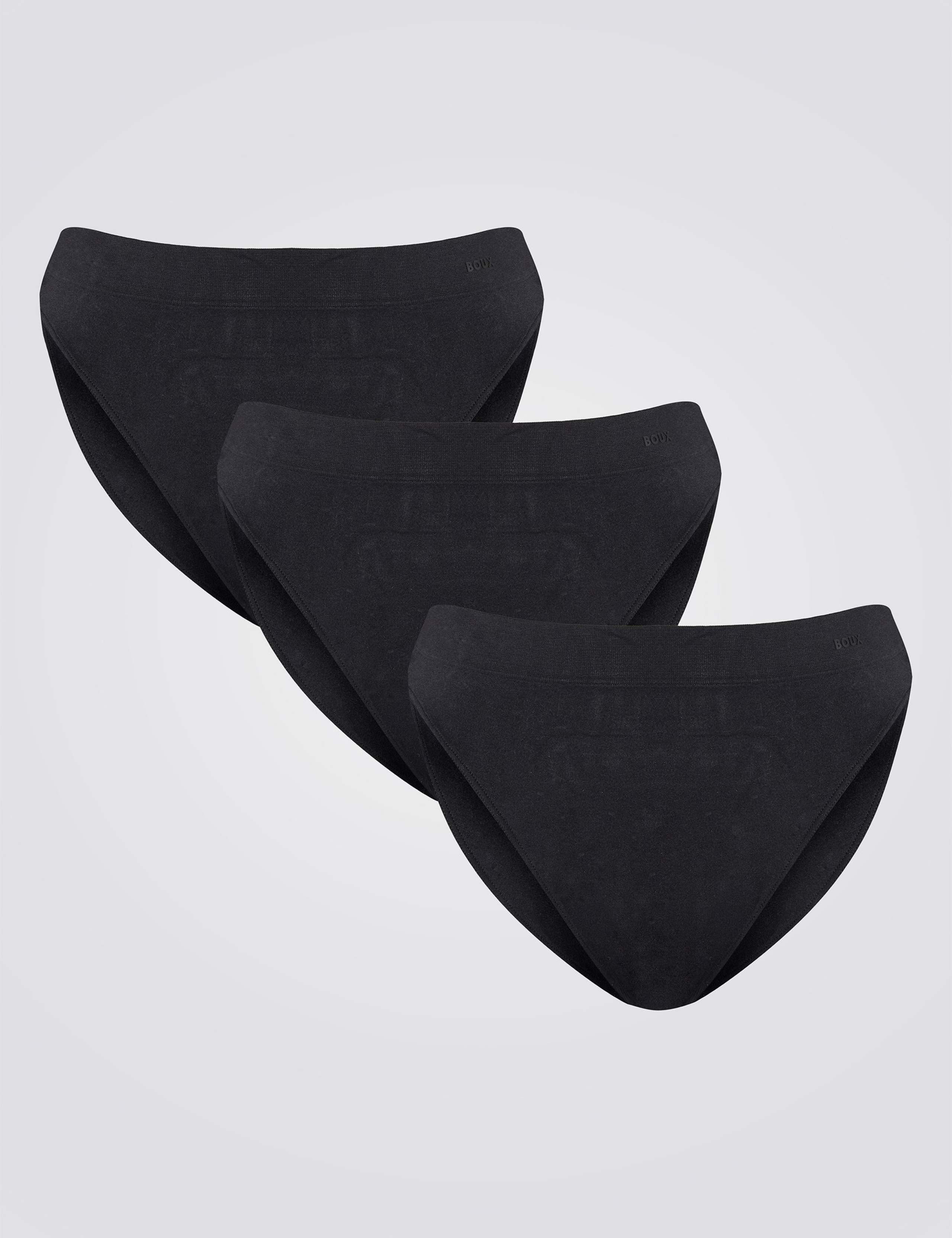 3 Pack Seamless High Leg Brazilian Knickers 4 of 4