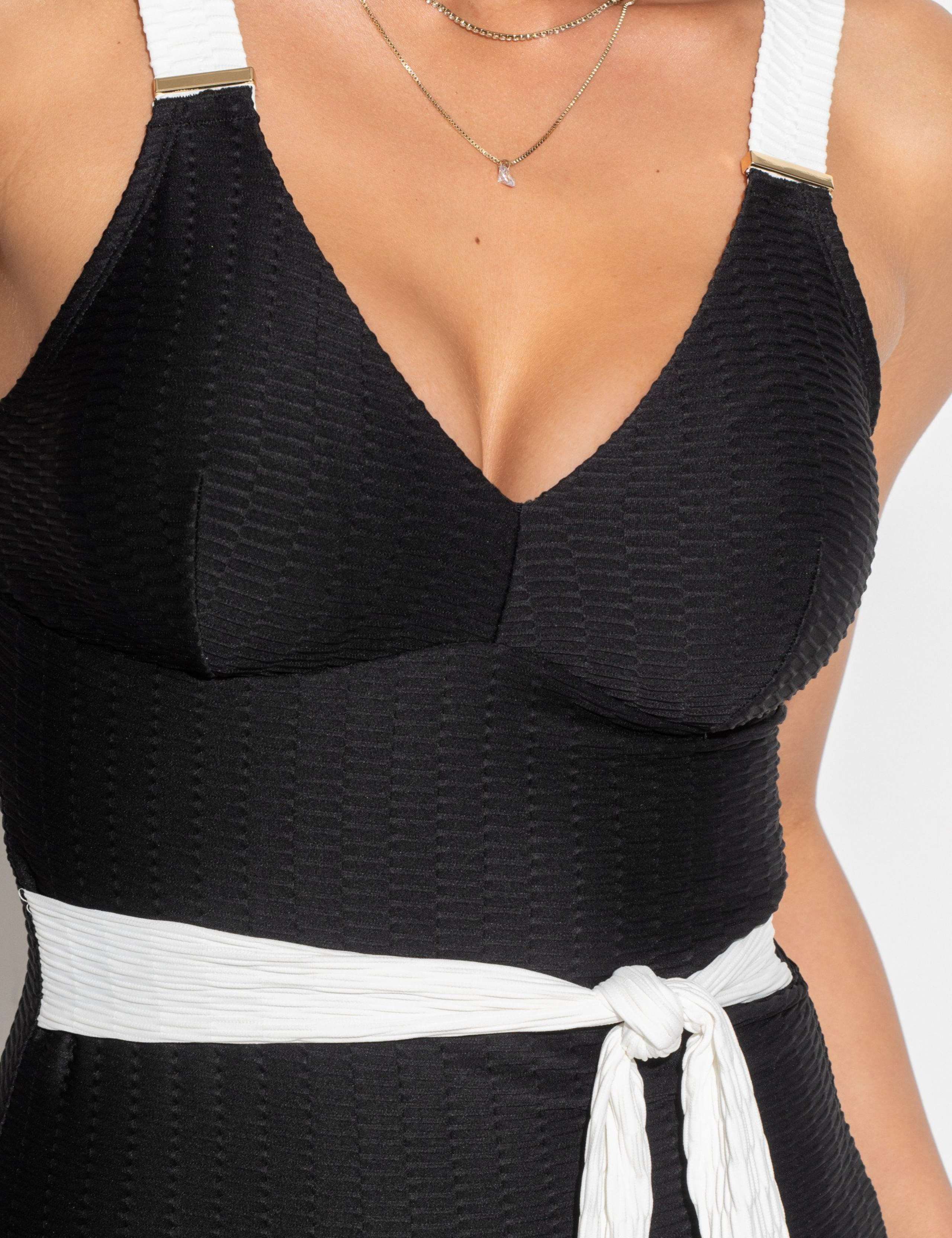 Acapulco Textured  Belted Tummy Control Swimsuit 5 of 6