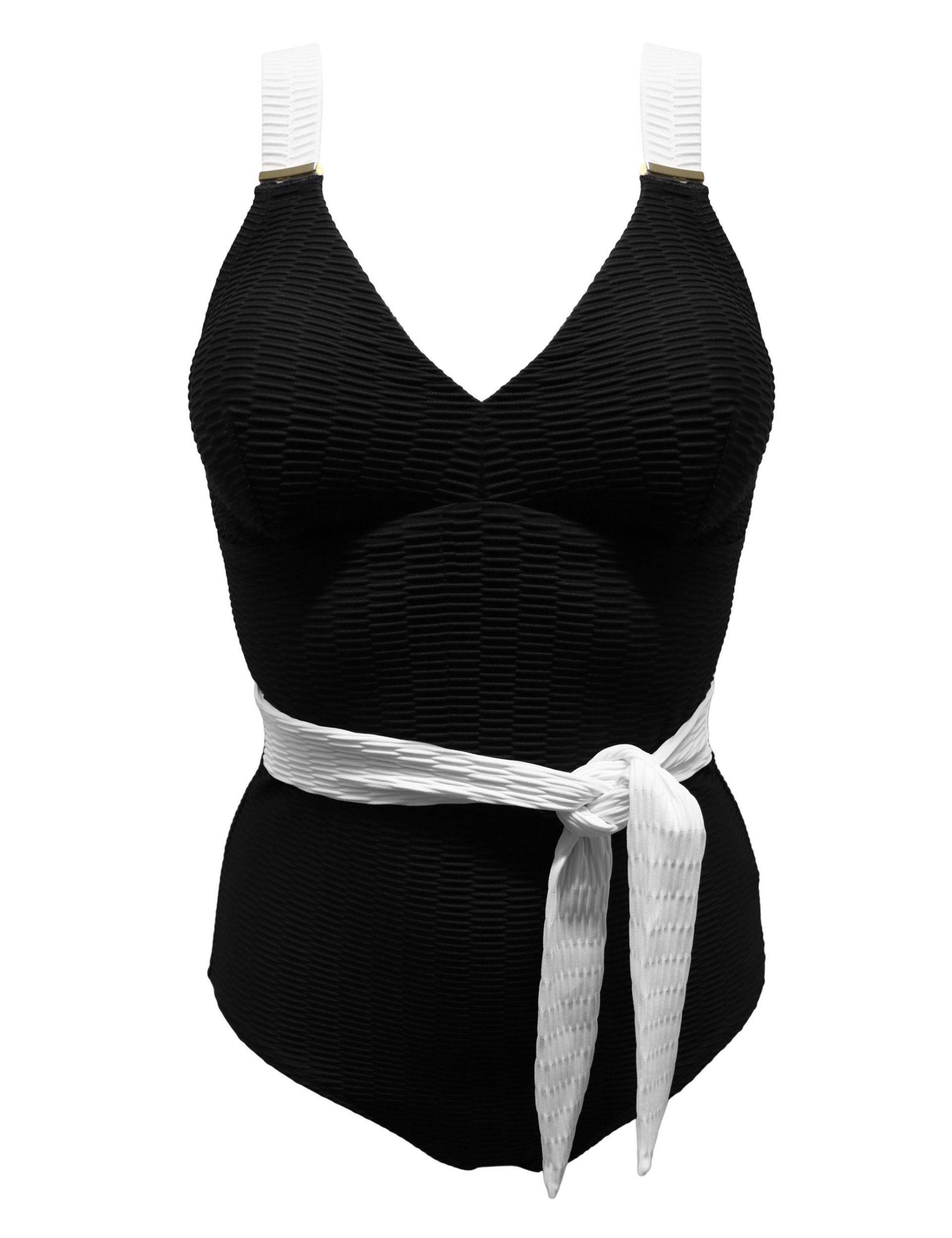 Acapulco Textured  Belted Tummy Control Swimsuit 2 of 6