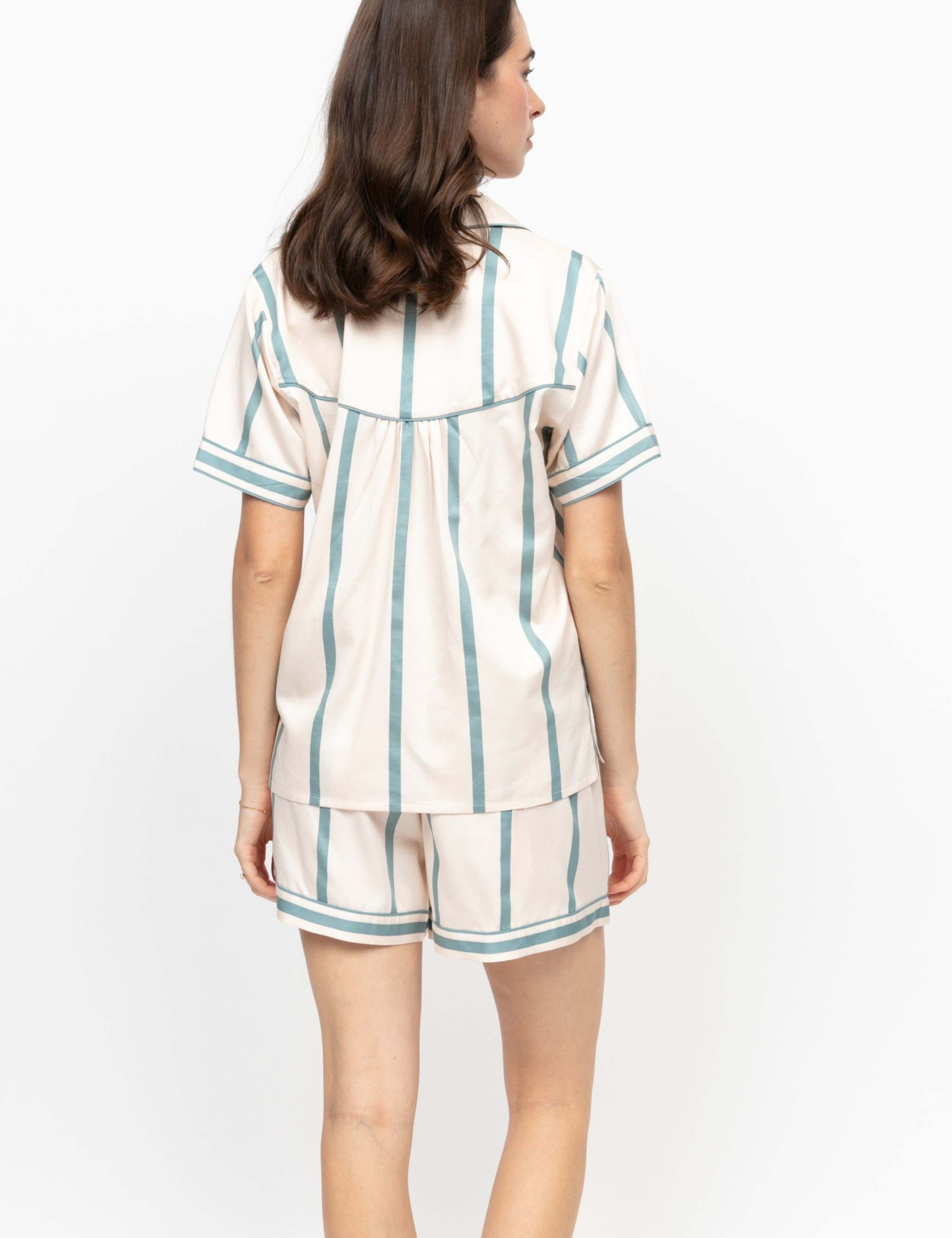 Cotton Modal Striped Shortie Set 4 of 4