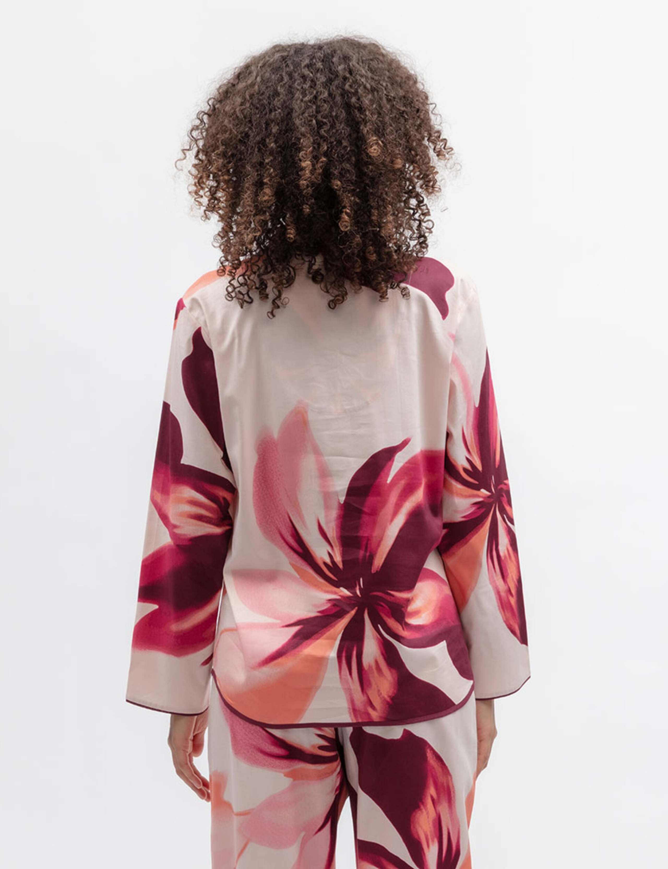 Cotton Modal Floral Print Pyjama Top 3 of 4