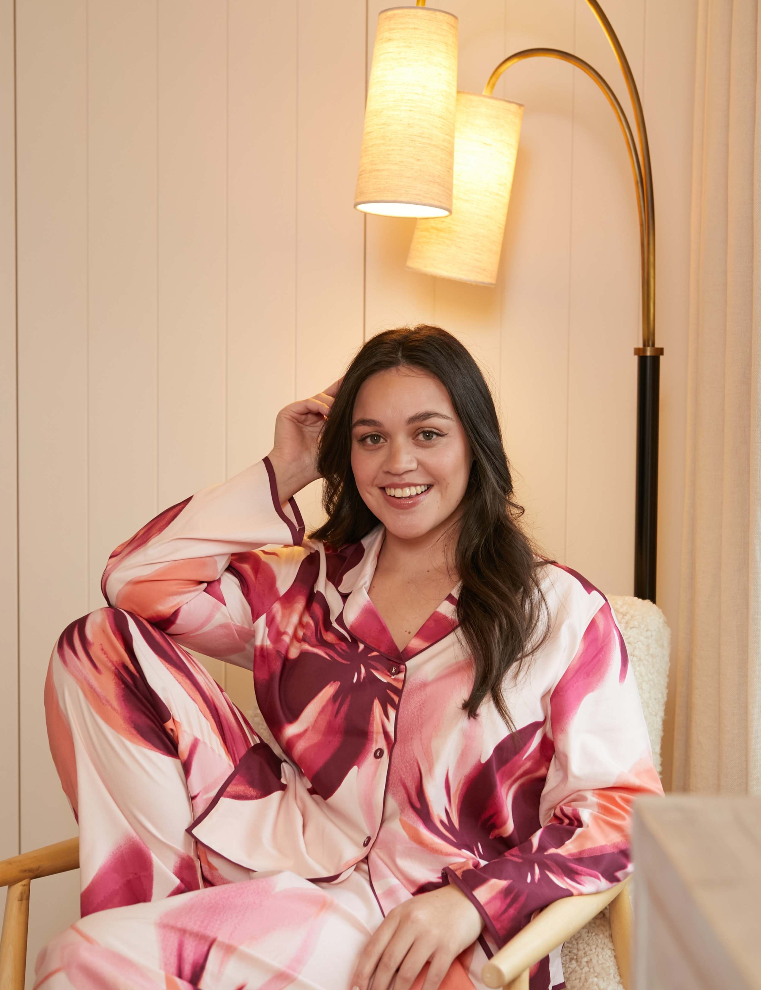 Cotton Modal Floral Print Pyjama Top 4 of 4
