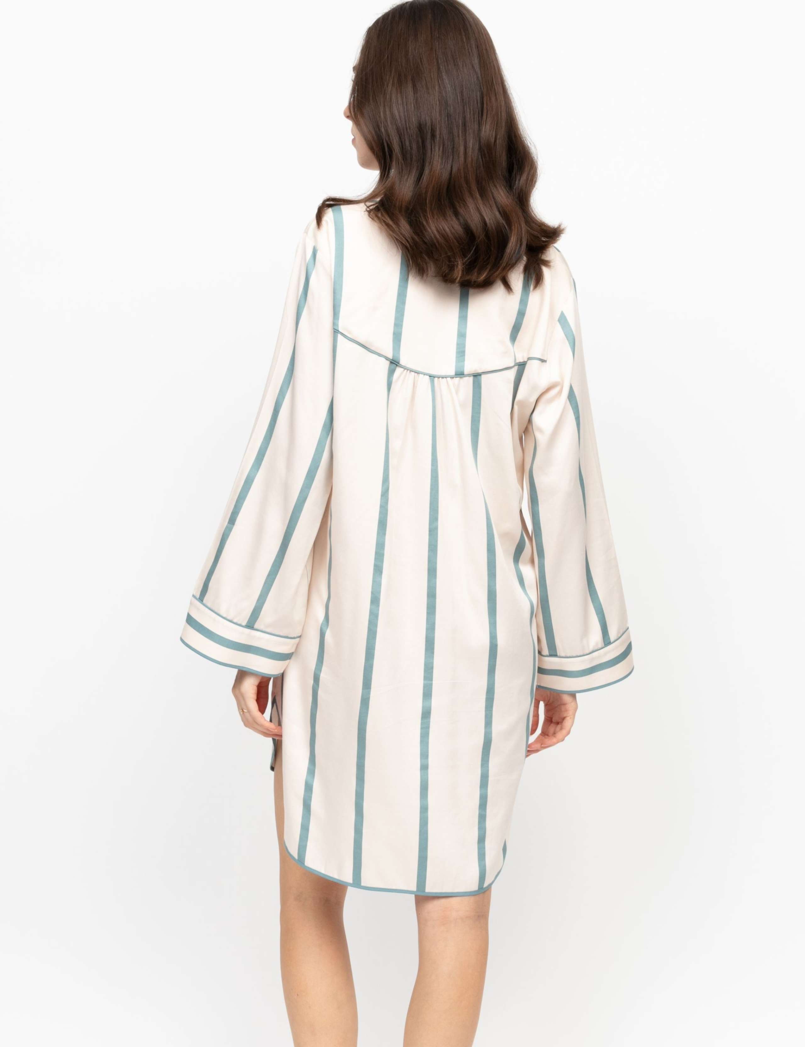 Fable And Eve Cotton Modal Striped Nightshirt 4 of 4