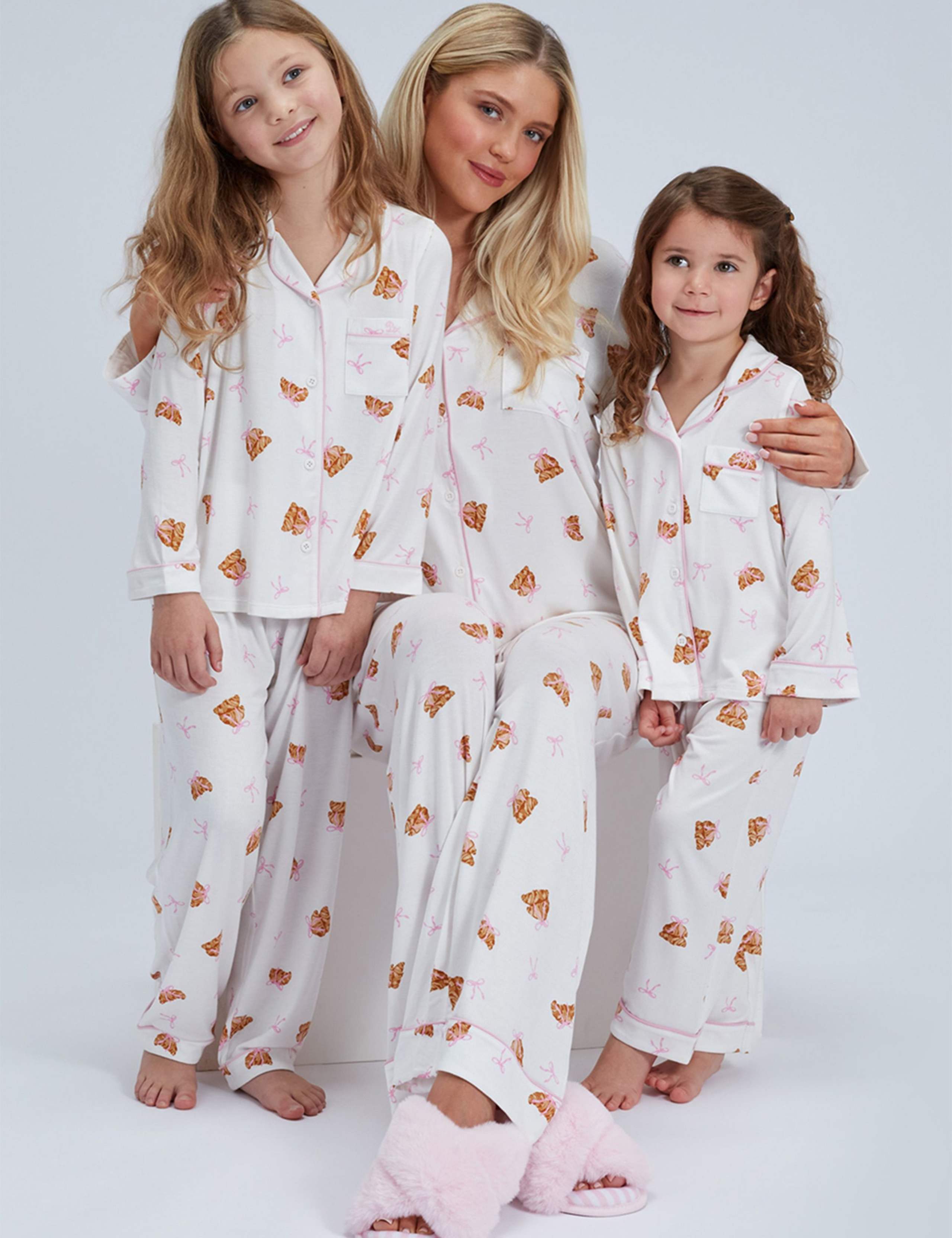 Modal Rich Croissant Pyjamas (2-12 Yrs) 1 of 4