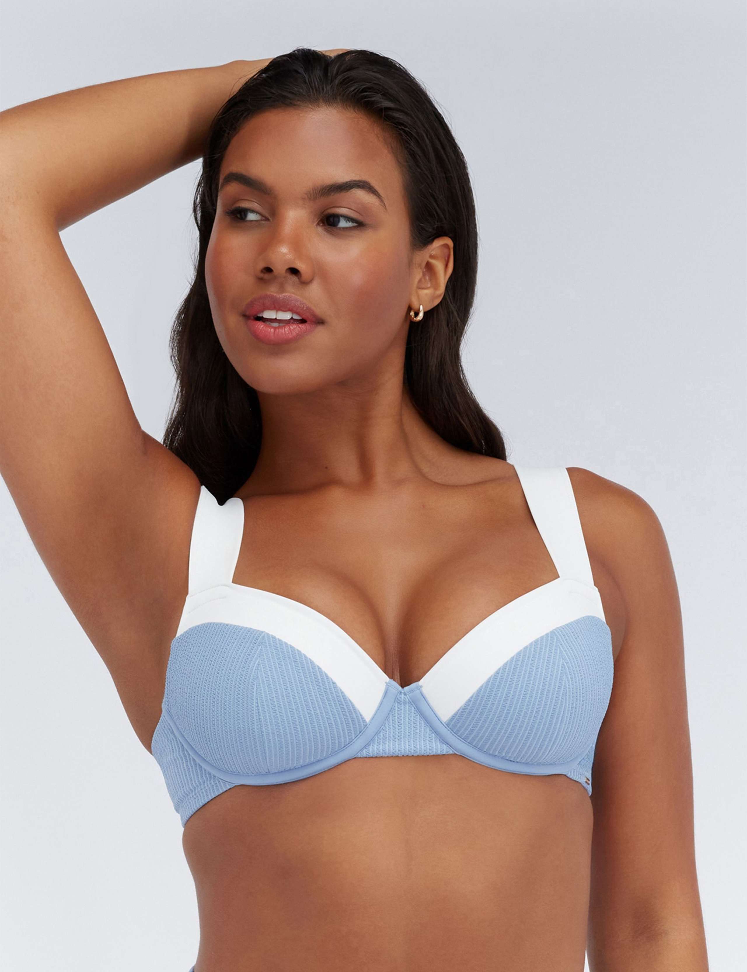 Textured Padded Balconette Bikini Top 2 of 4