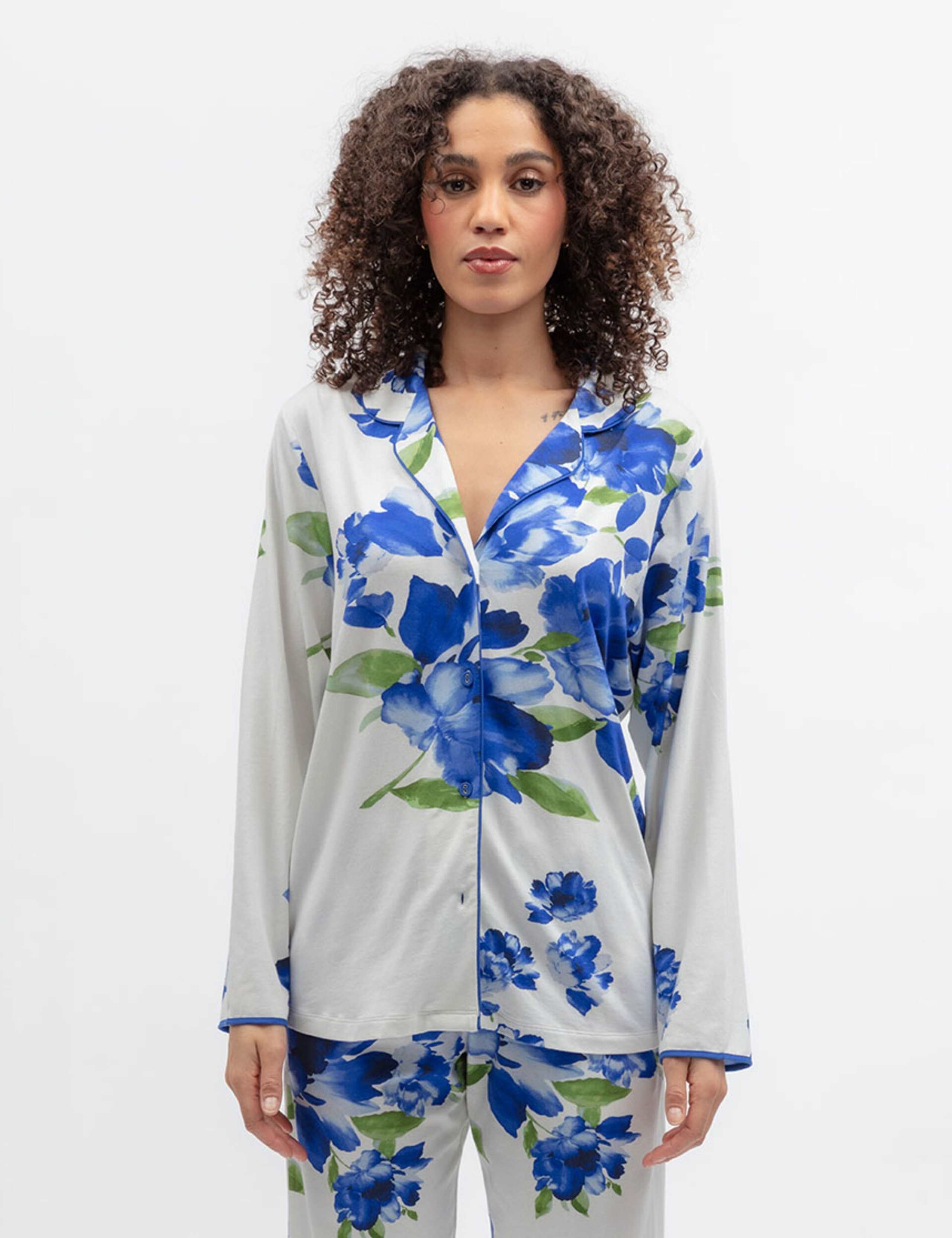 Jersey Floral Pyjama Top 3 of 4