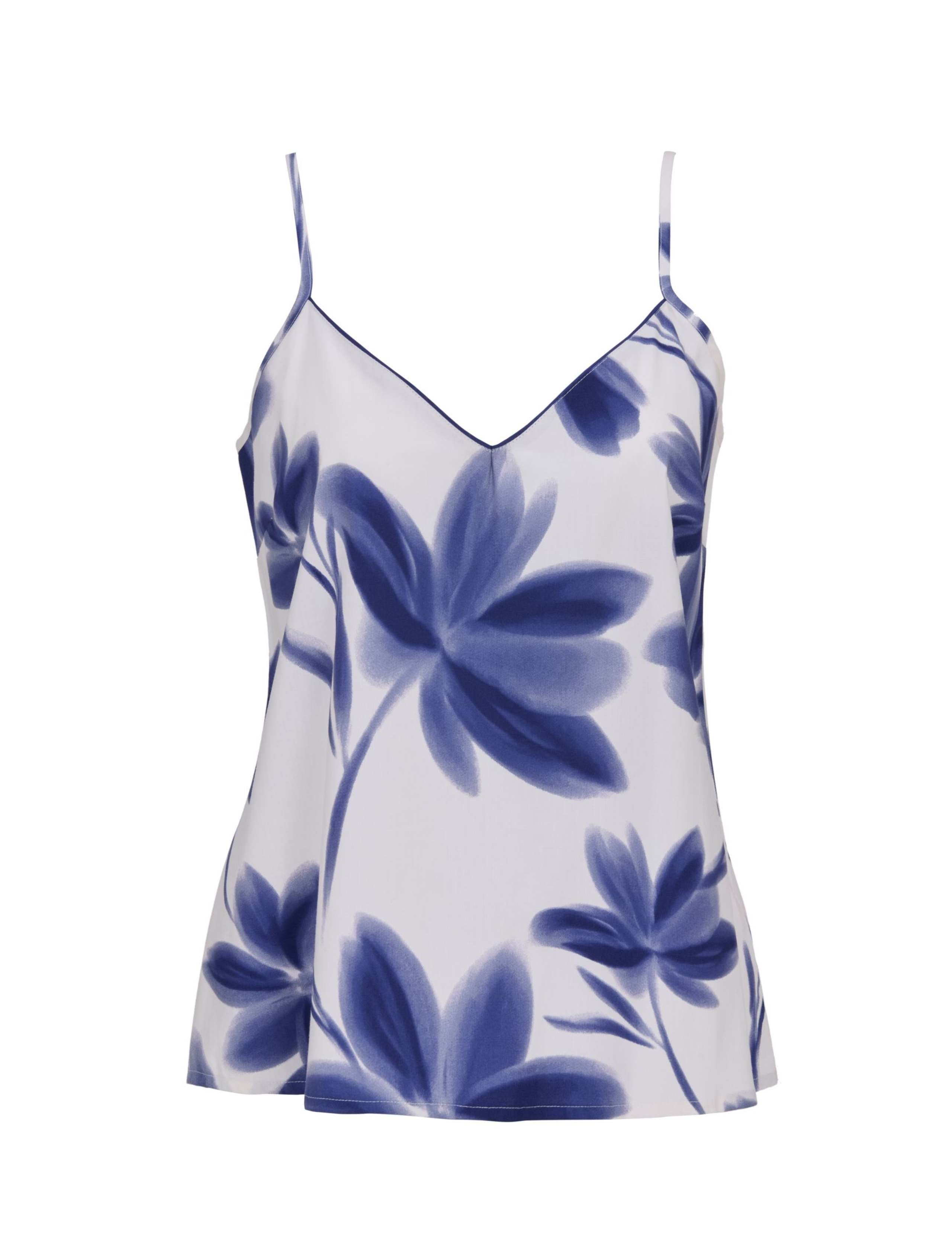 Cotton Modal Floral V-Neck Cami Top 2 of 4