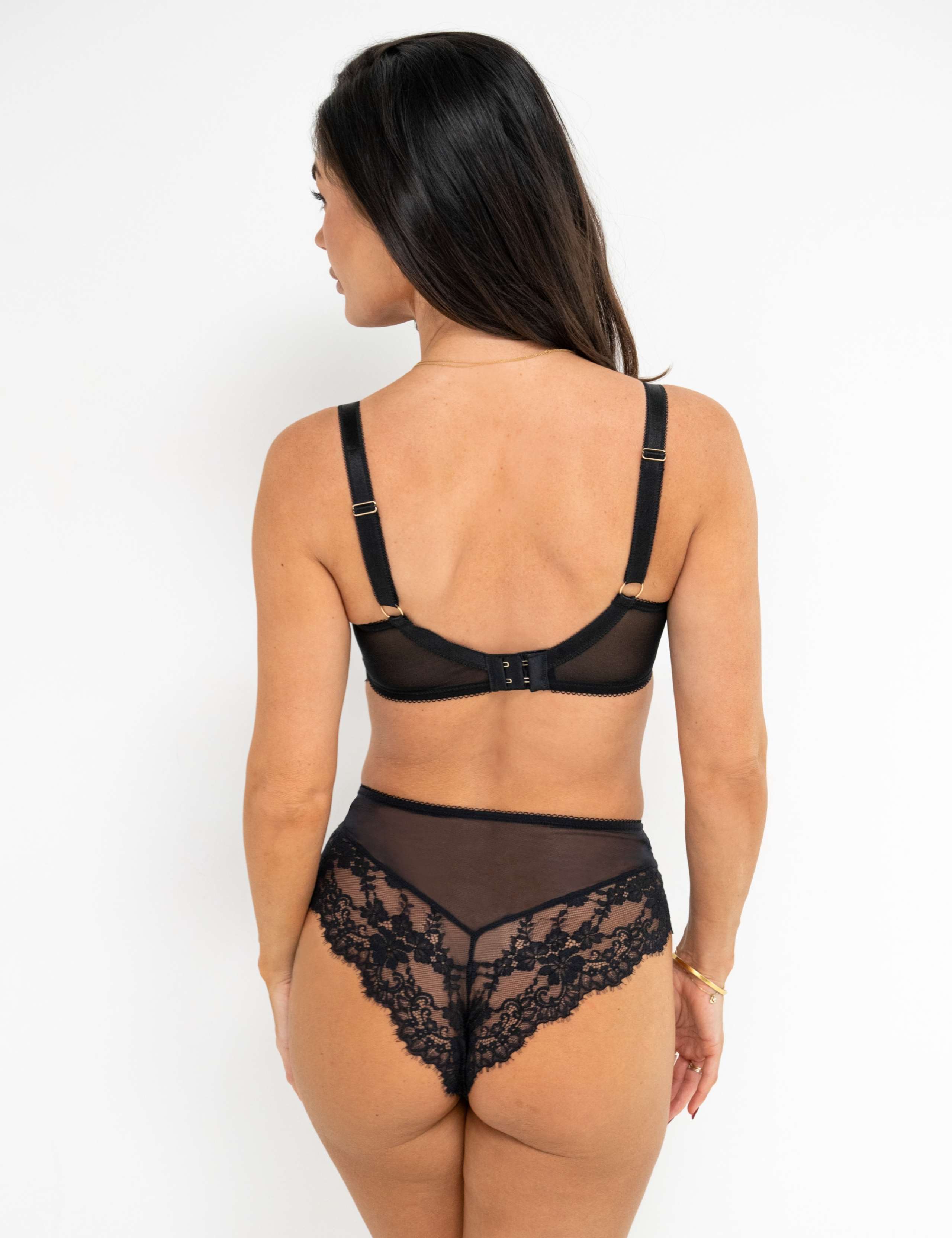 Etoile Mesh & Lace High Waisted Briefs 5 of 6