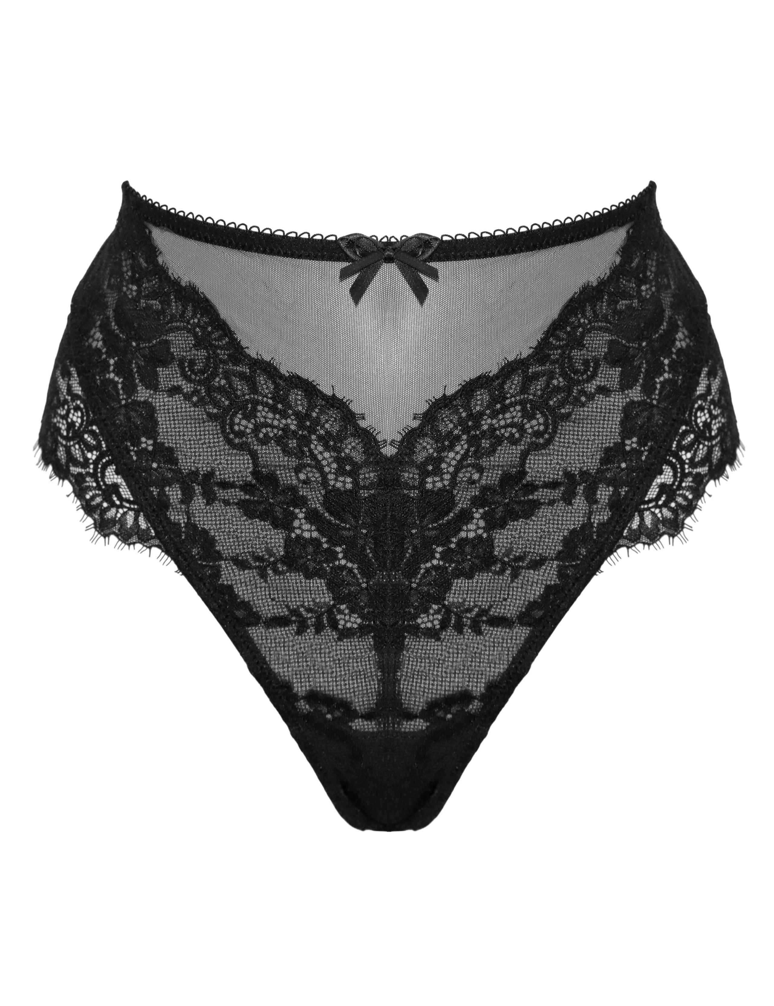Etoile Mesh & Lace High Waisted Briefs 2 of 6