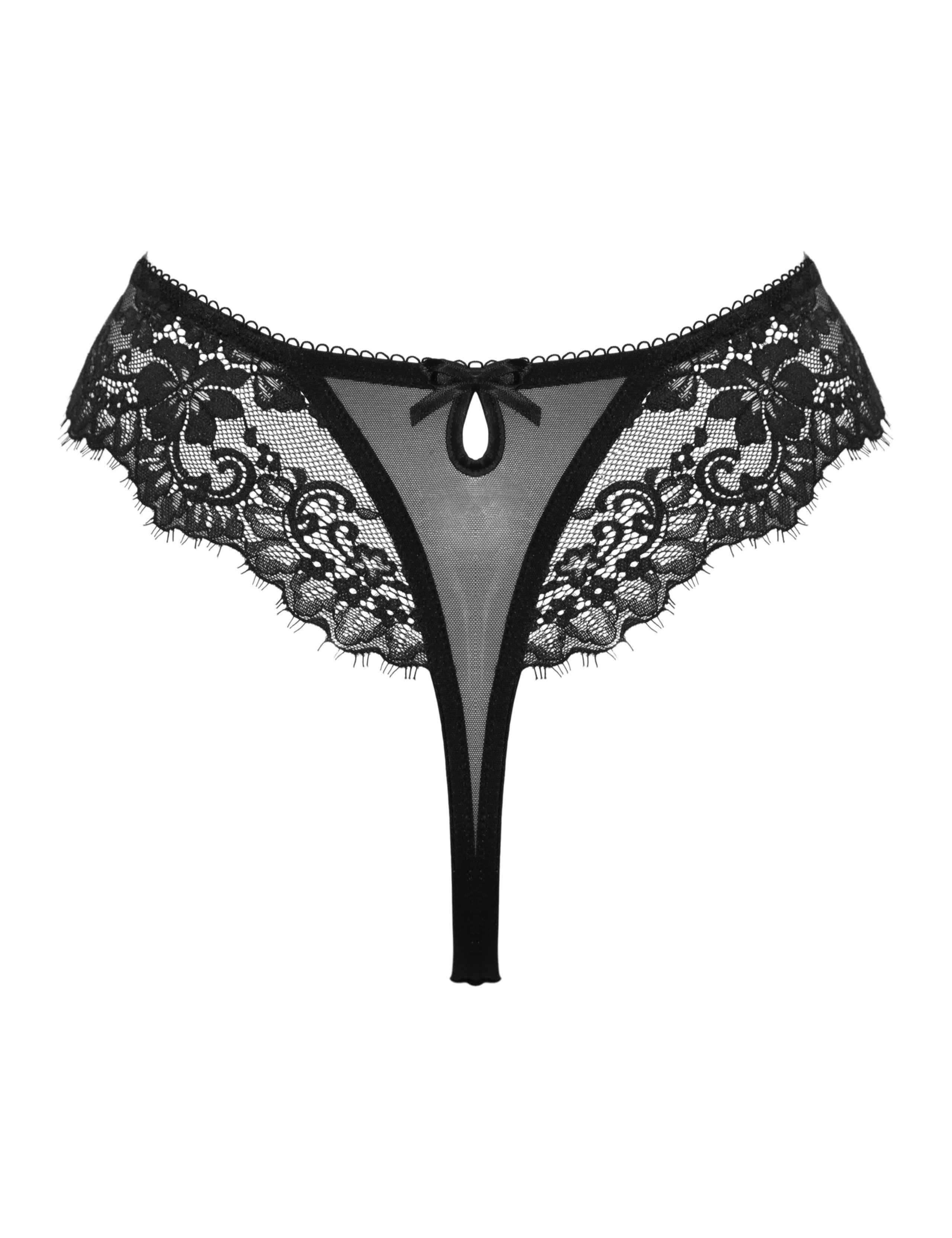Etoile Mesh & Lace Thong 8 of 8