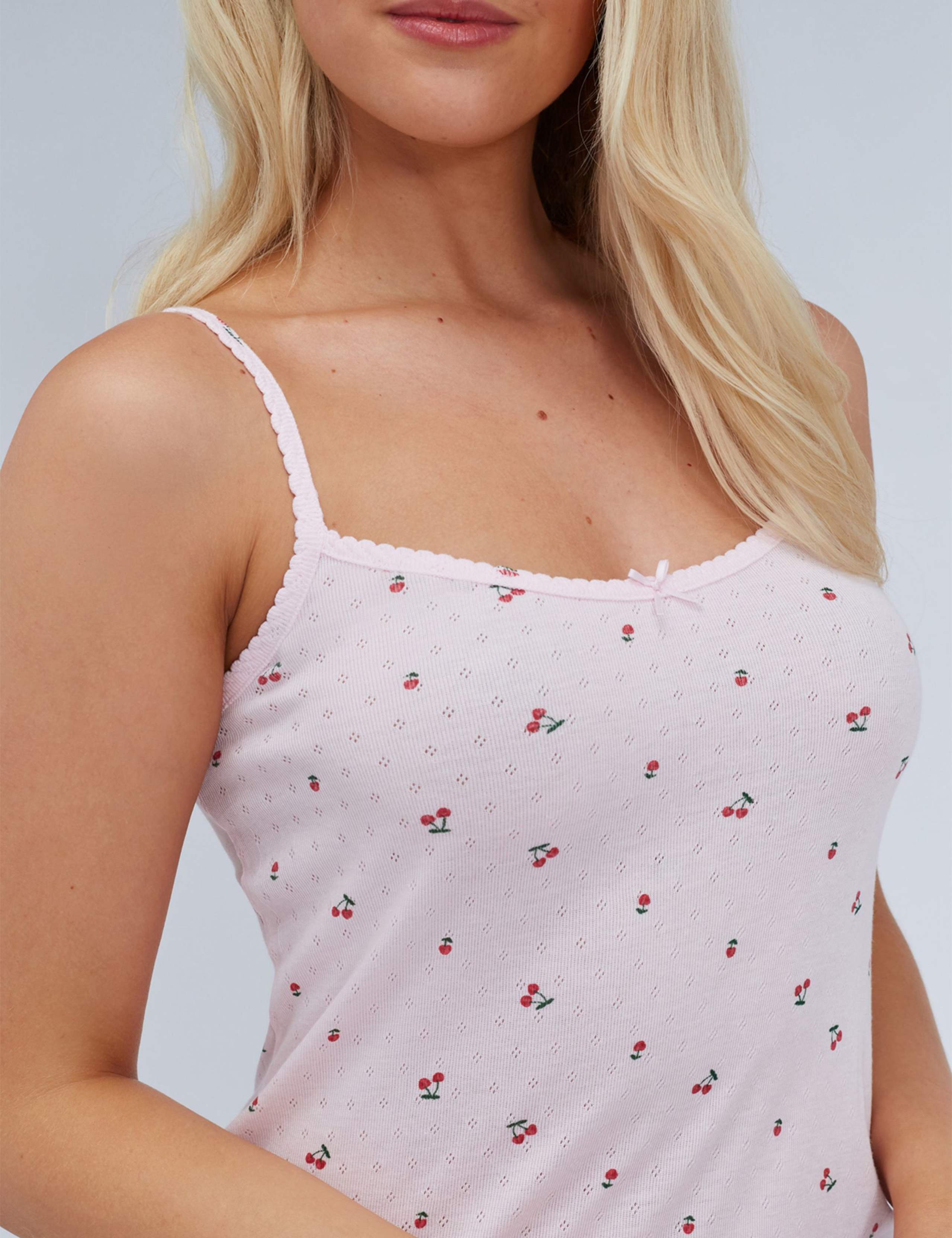 Cherry Pointelle Nightdress 4 of 6