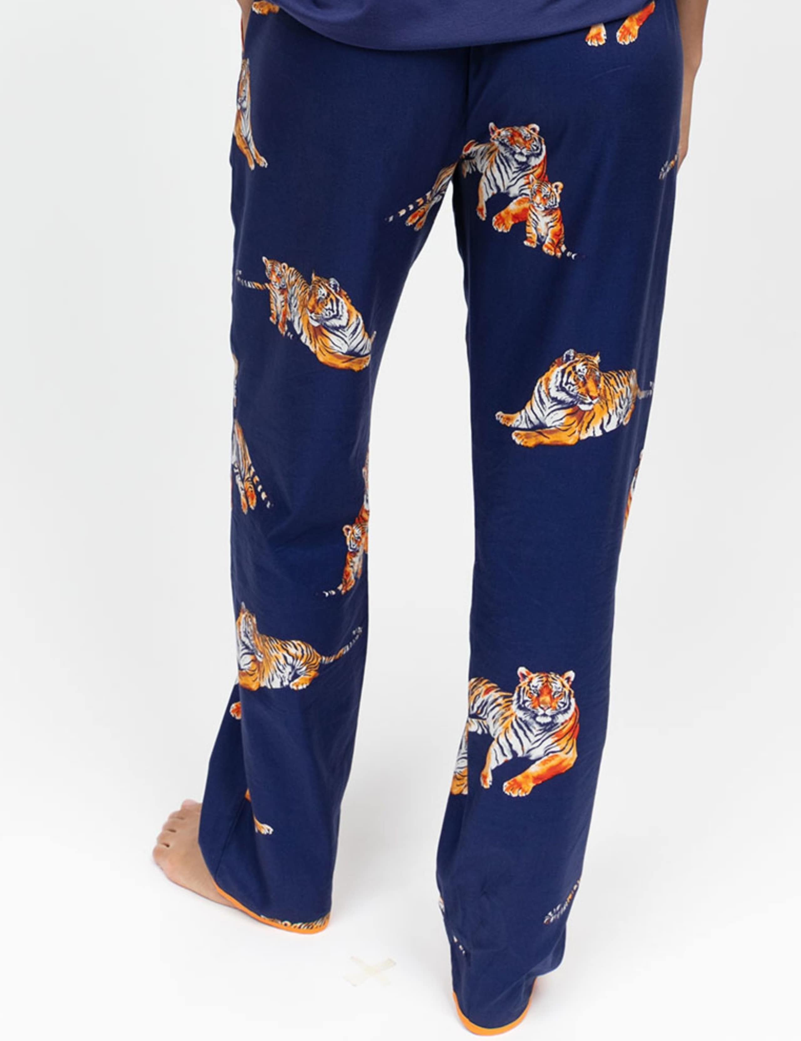 Cotton Modal Tiger Print Pyjama Bottoms 4 of 4