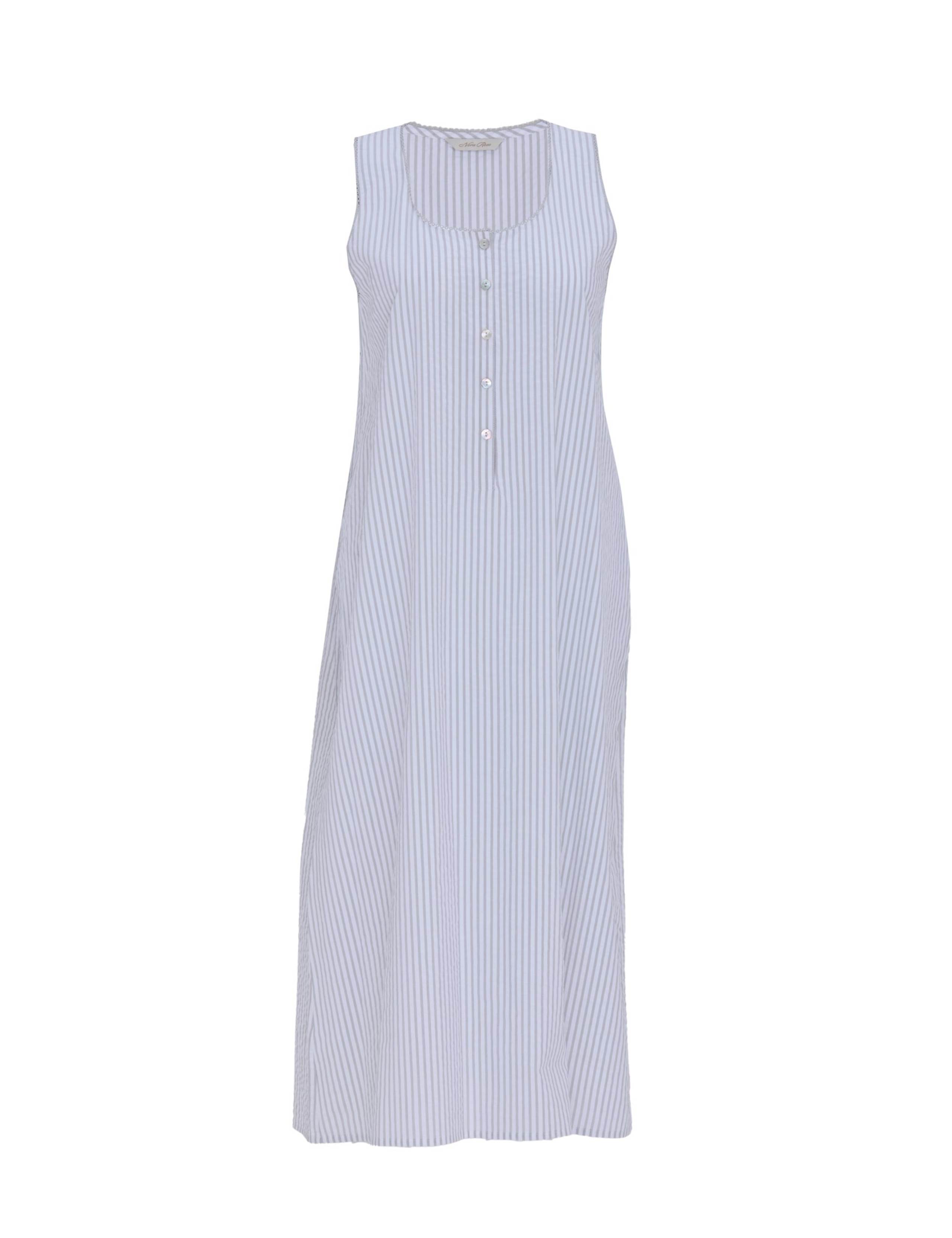 Pure Cotton Seersucker Striped Nightdress 2 of 3