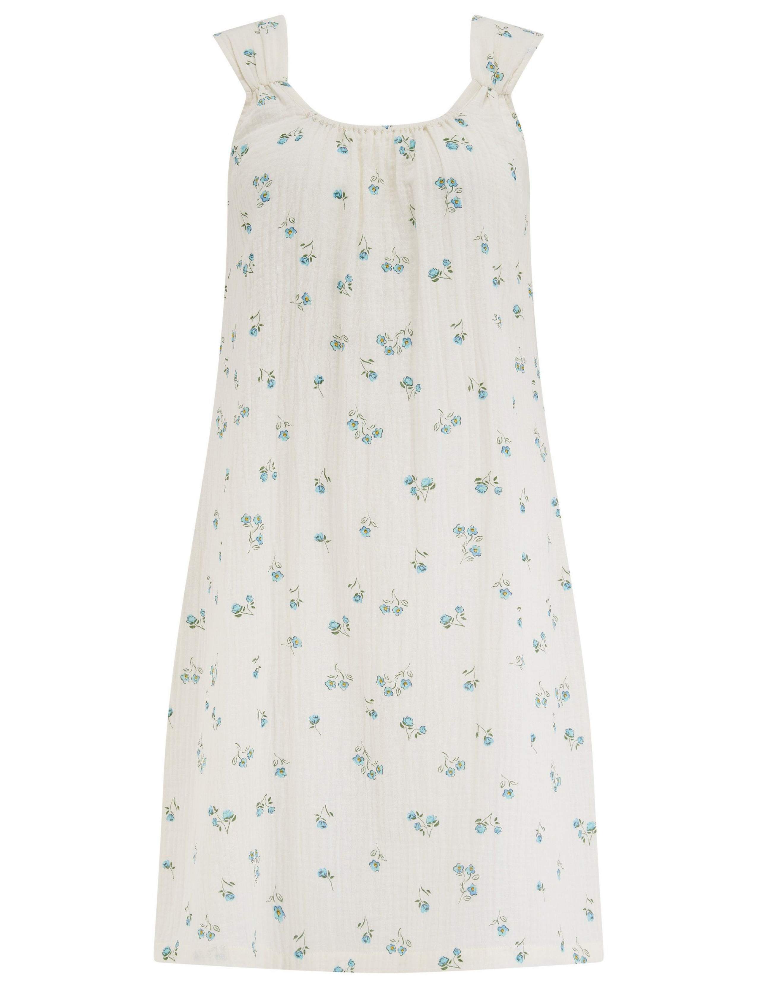 Woven Double Cloth Square Neck Chemise 2 of 8