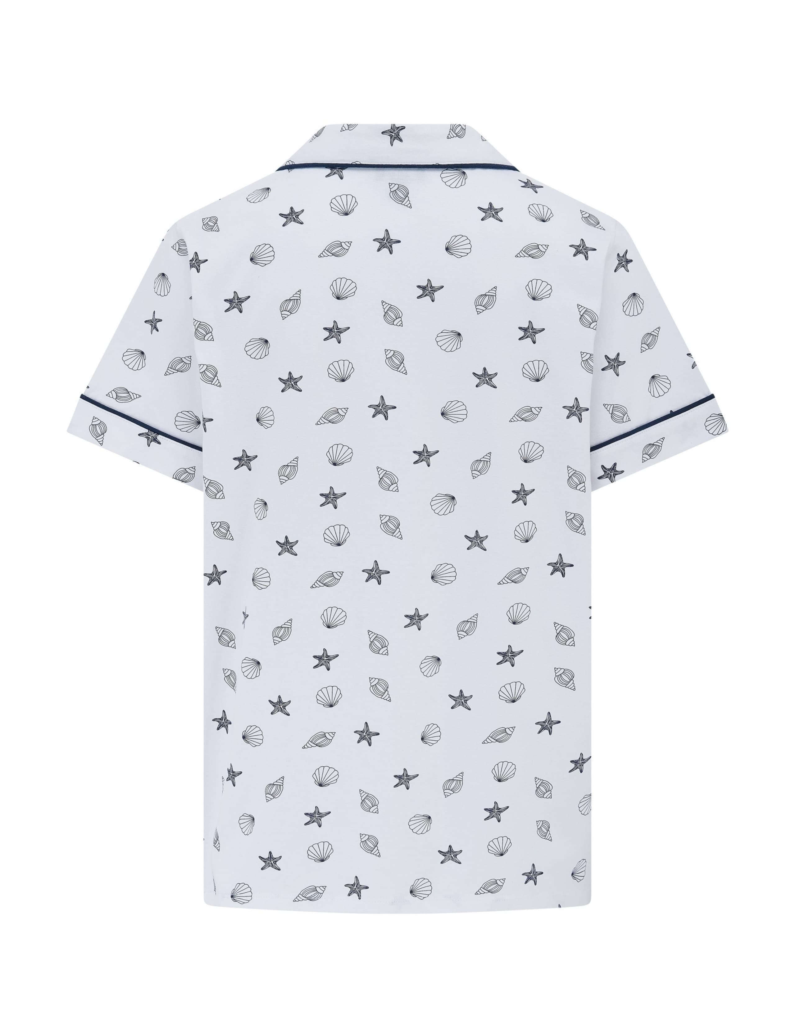 Pure Cotton Shell Print Revere Shortie Set 8 of 9