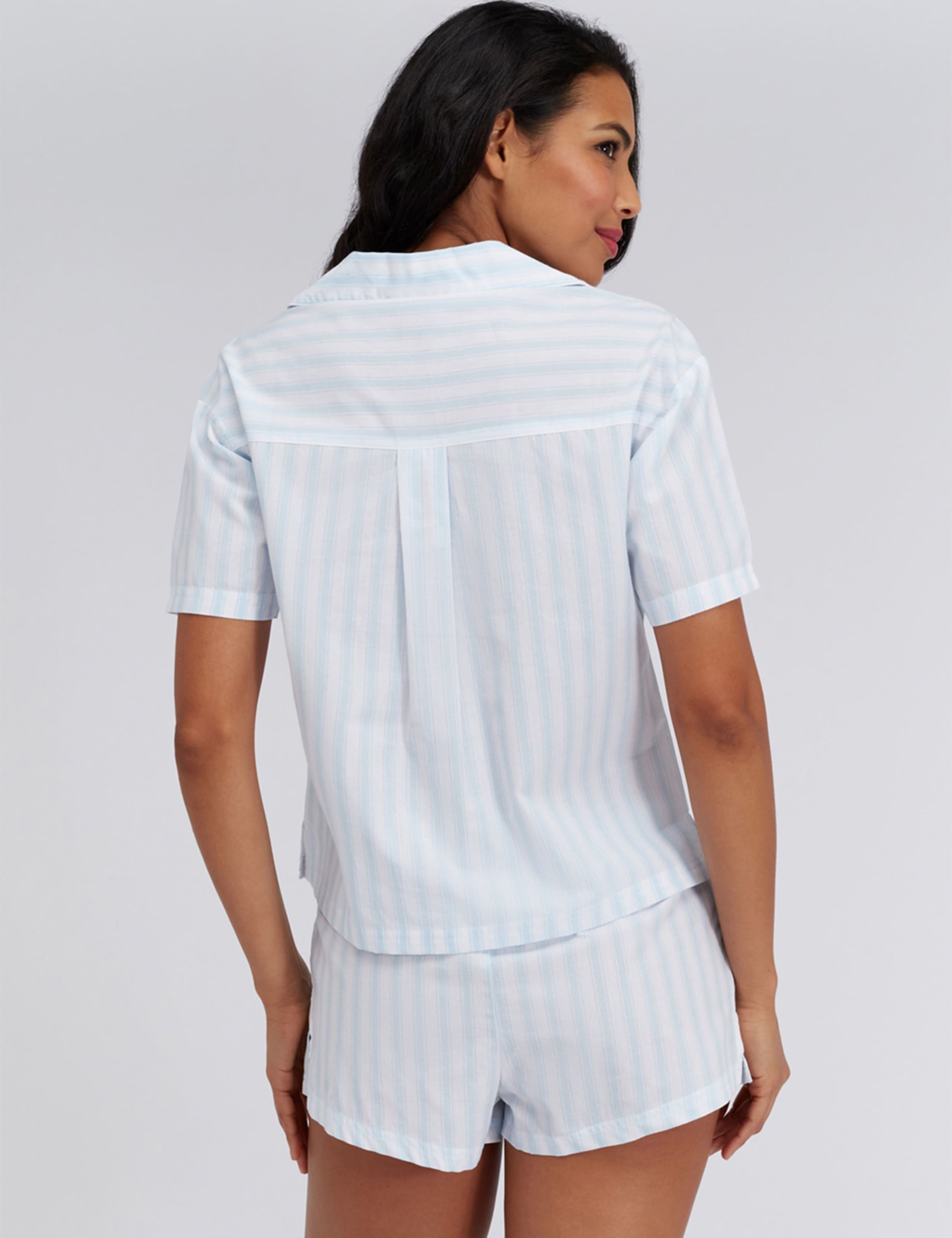 Pure Cotton Striped Shortie Set 4 of 6