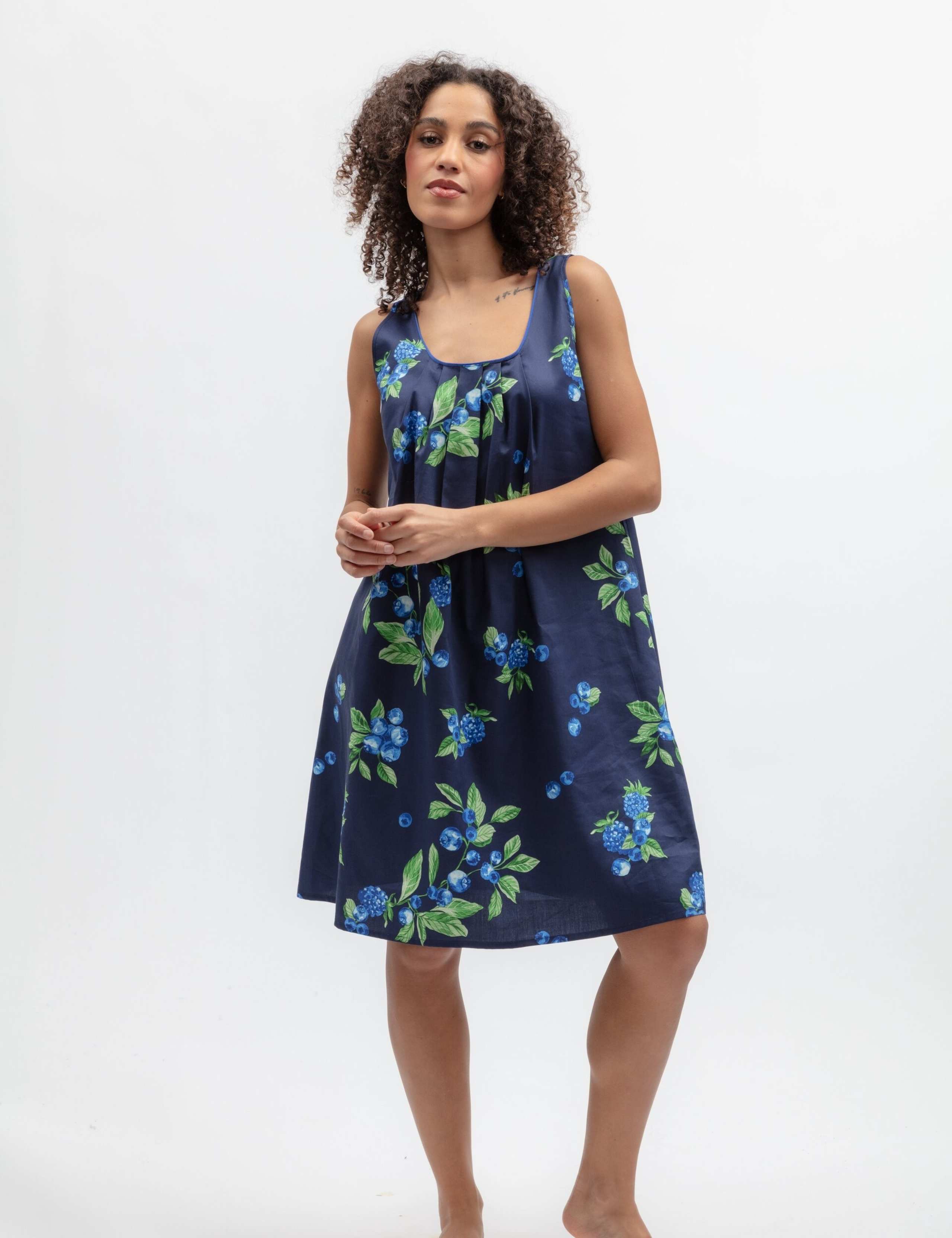 Cotton Modal Berry Print Nightie 3 of 4