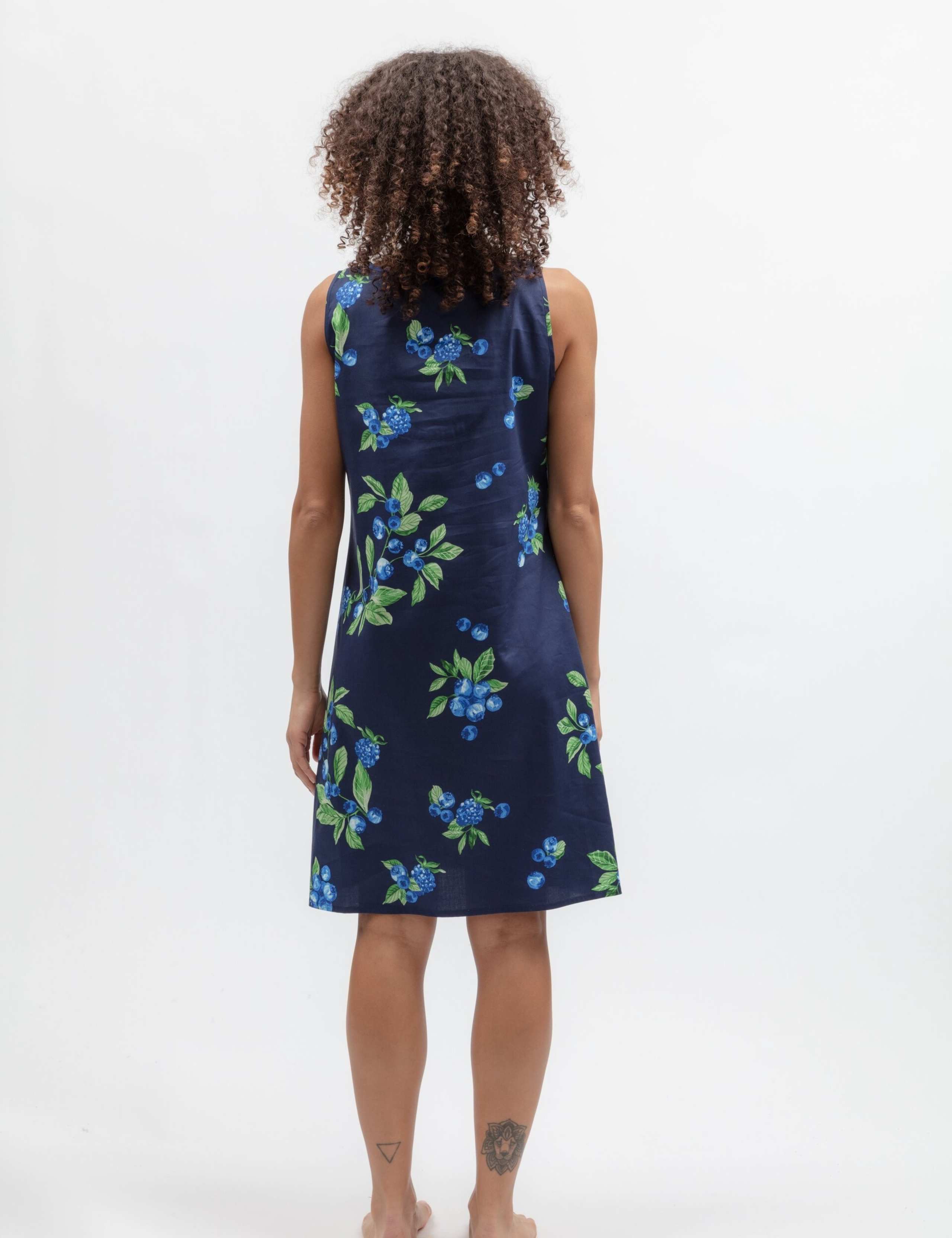 Cotton Modal Berry Print Nightie 4 of 4