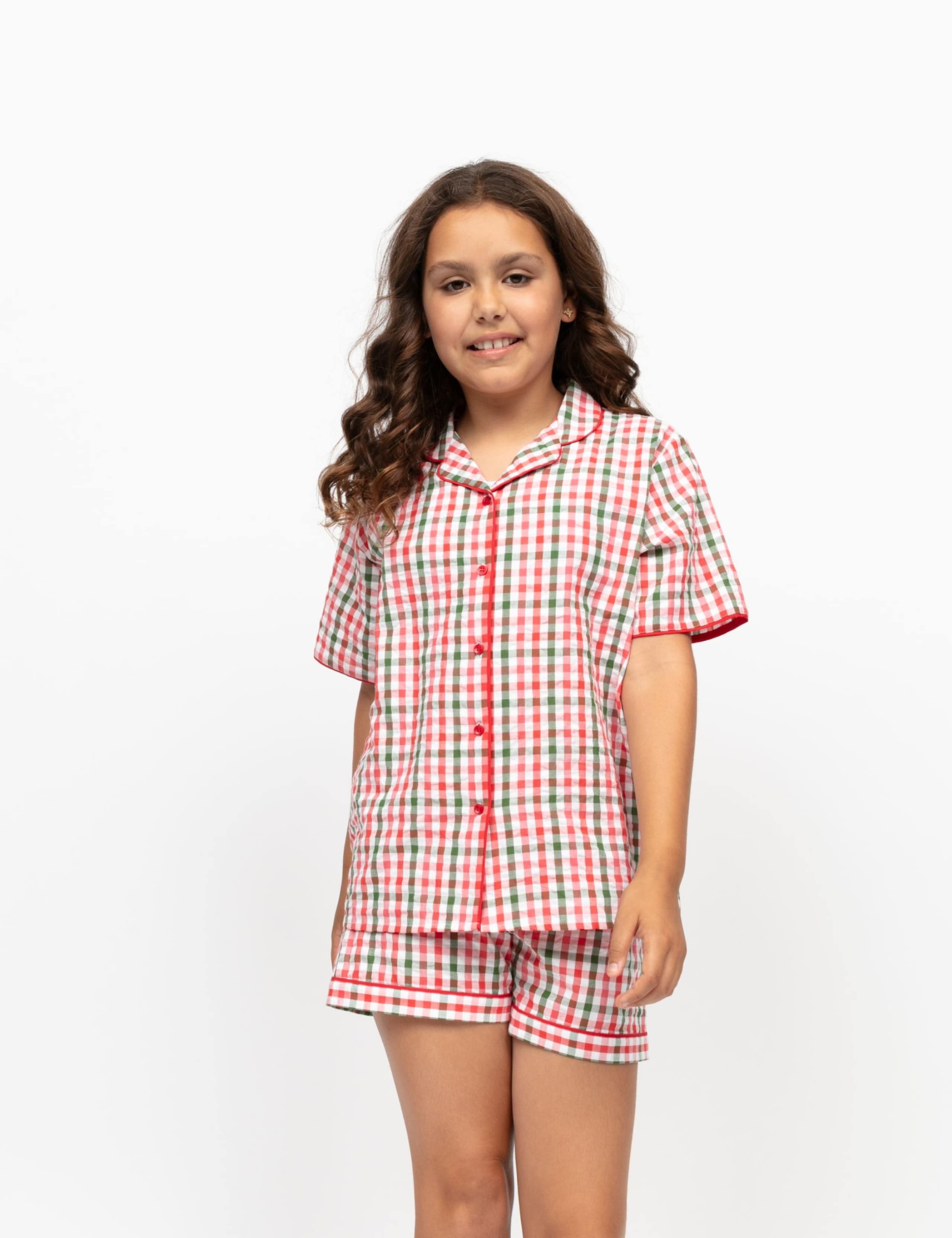 Pure Cotton Checked Pyjamas (2-13 Yrs) 3 of 4