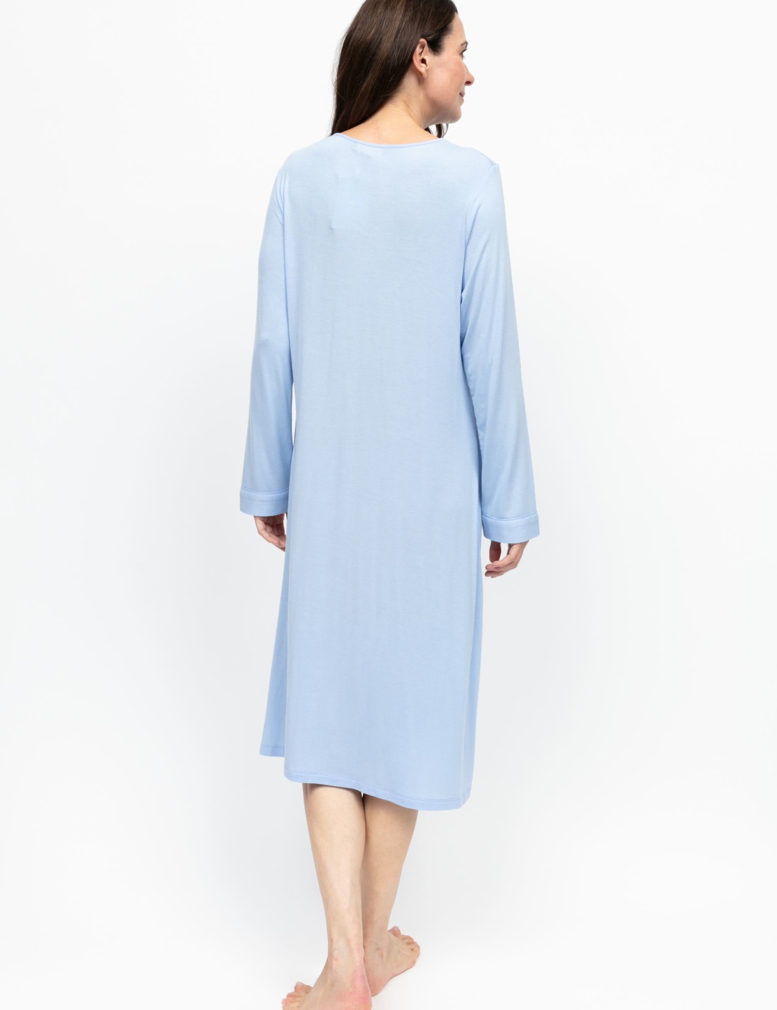 Jersey Lace Trim V-Neck Nightdress 4 of 4