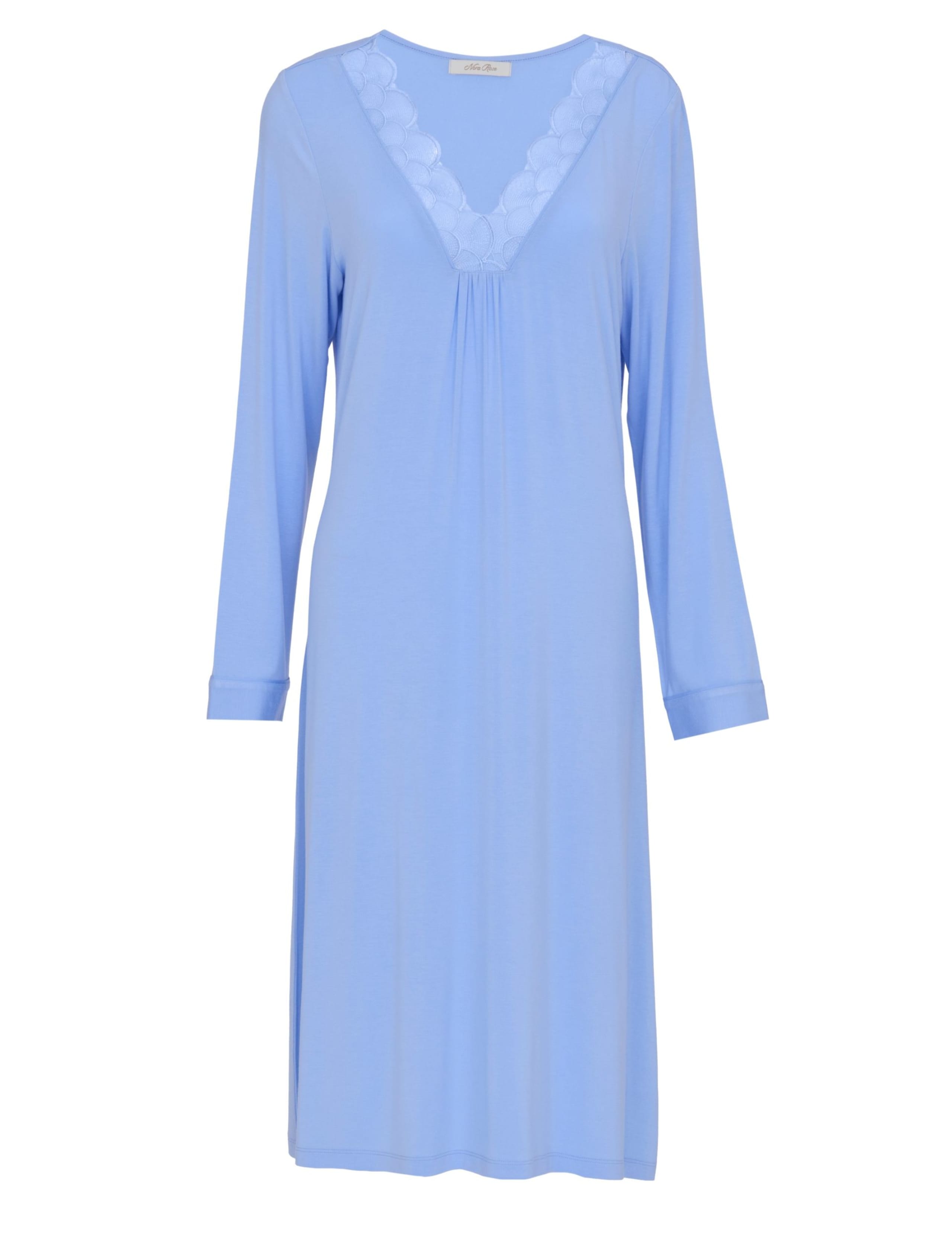 Jersey Lace Trim V-Neck Nightdress 2 of 4