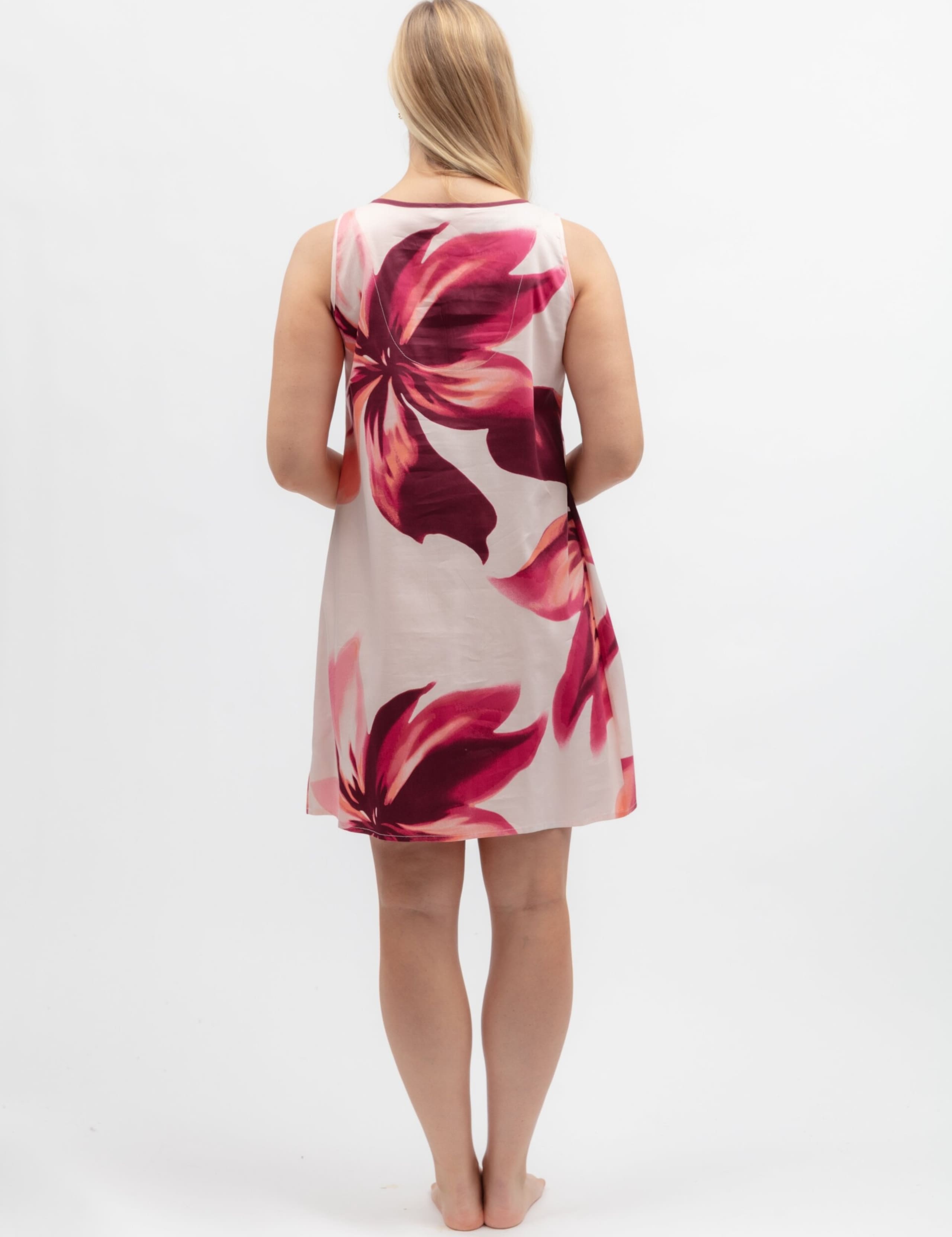 Cotton Modal Floral Pleat Front Nightie 3 of 3