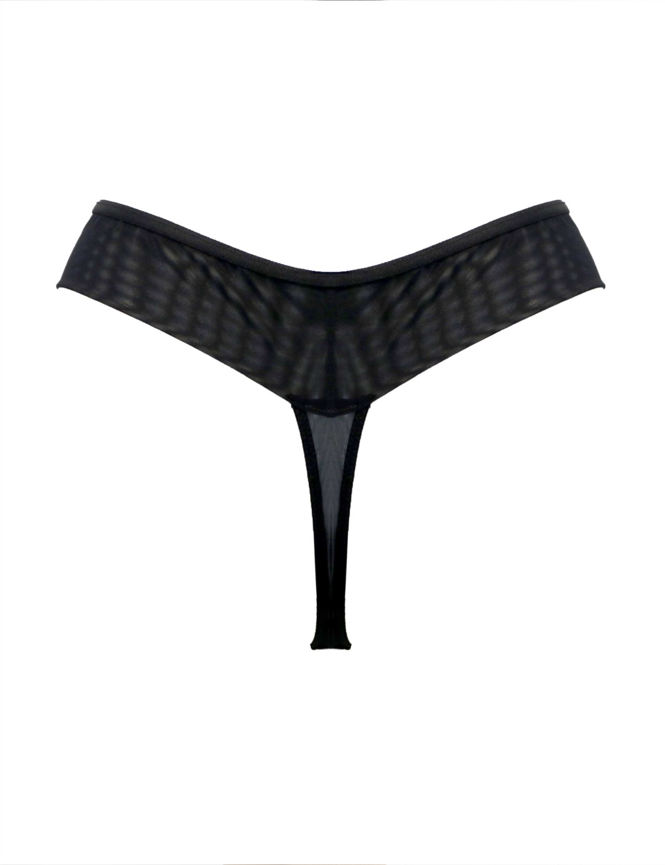 Rhea Embroidered Mesh Thong 7 of 7