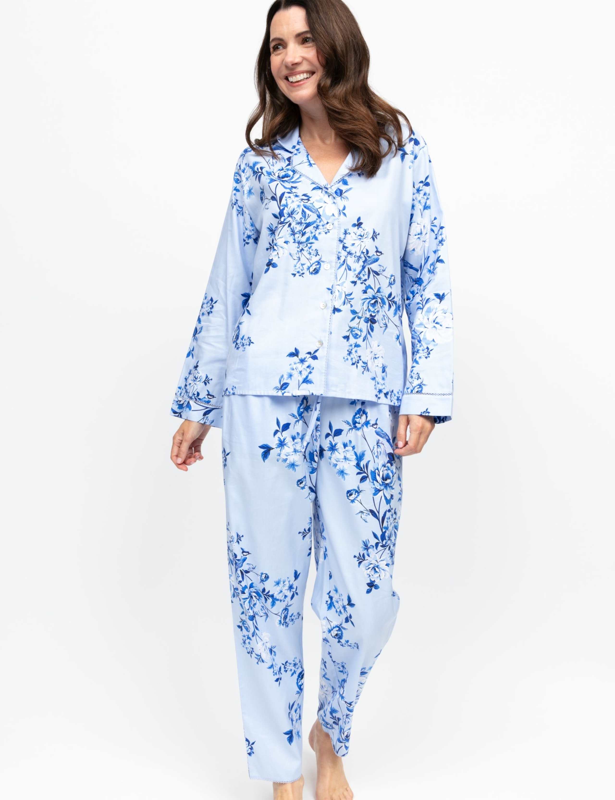 Cotton Modal Floral Pyjama Set 1 of 4