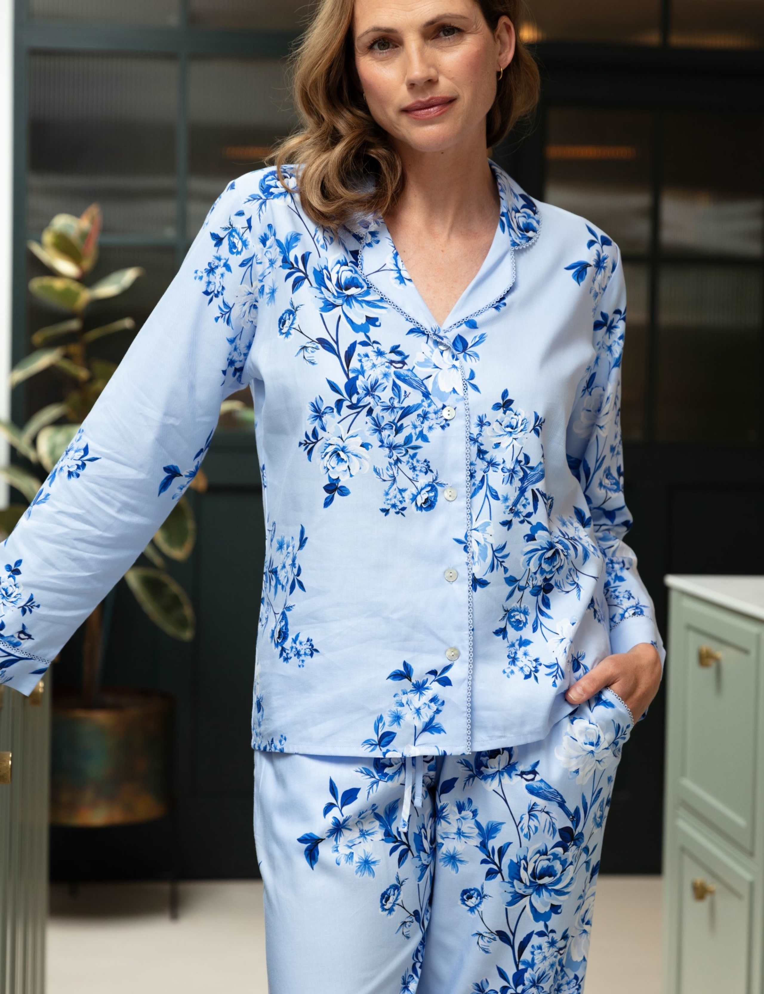 Cotton Modal Floral Pyjama Set 4 of 4