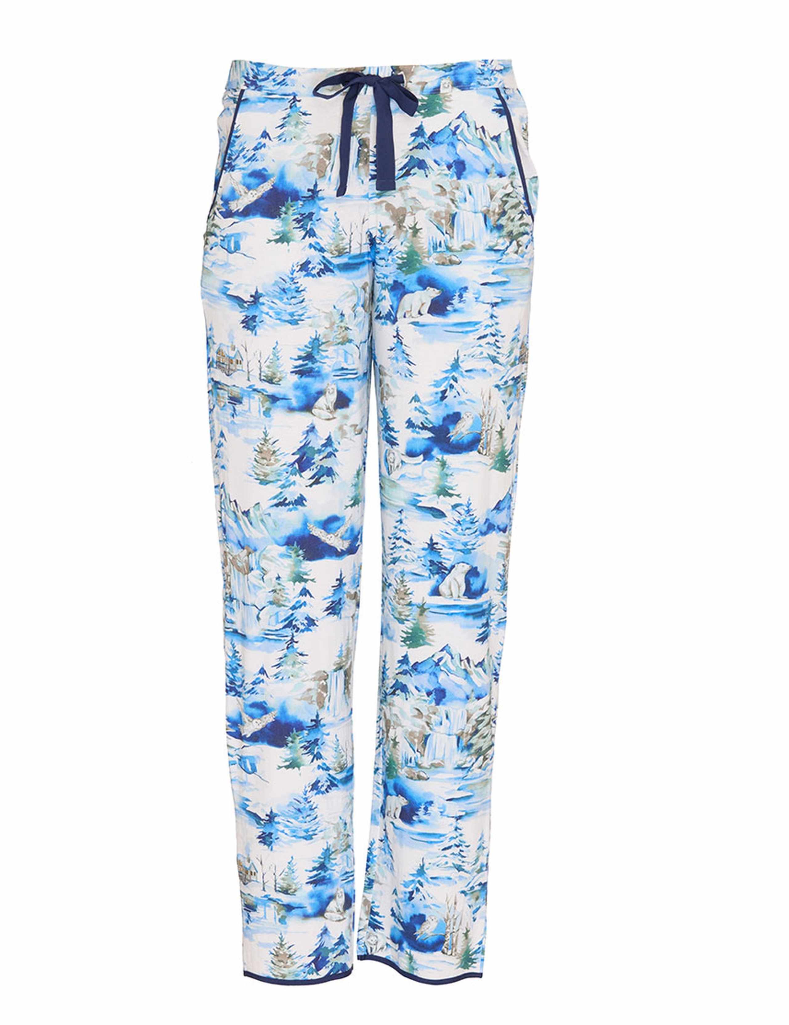 Cotton Modal Winterscape Family Christmas Pyjama Bottoms 2 of 4