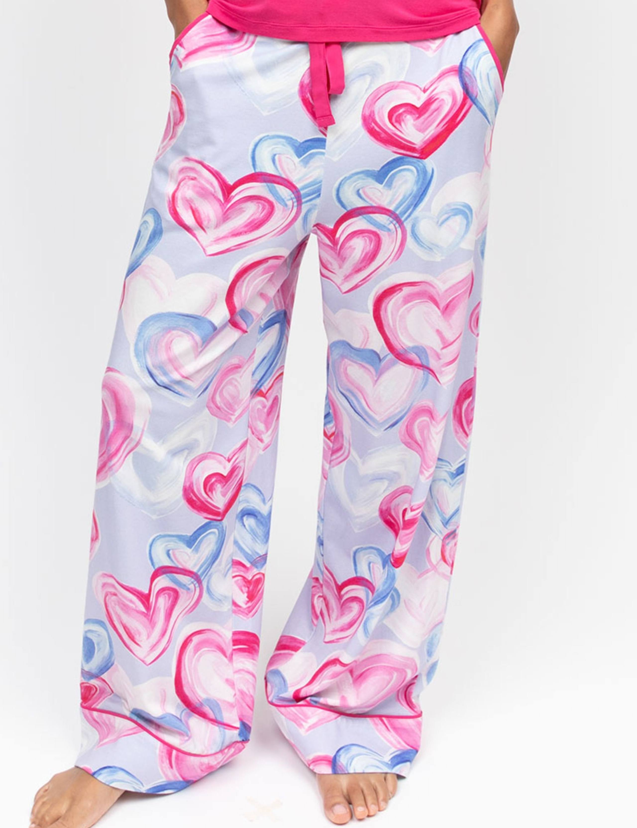 Valentines Cotton Blend Heart Print Pyjama Bottoms 3 of 4