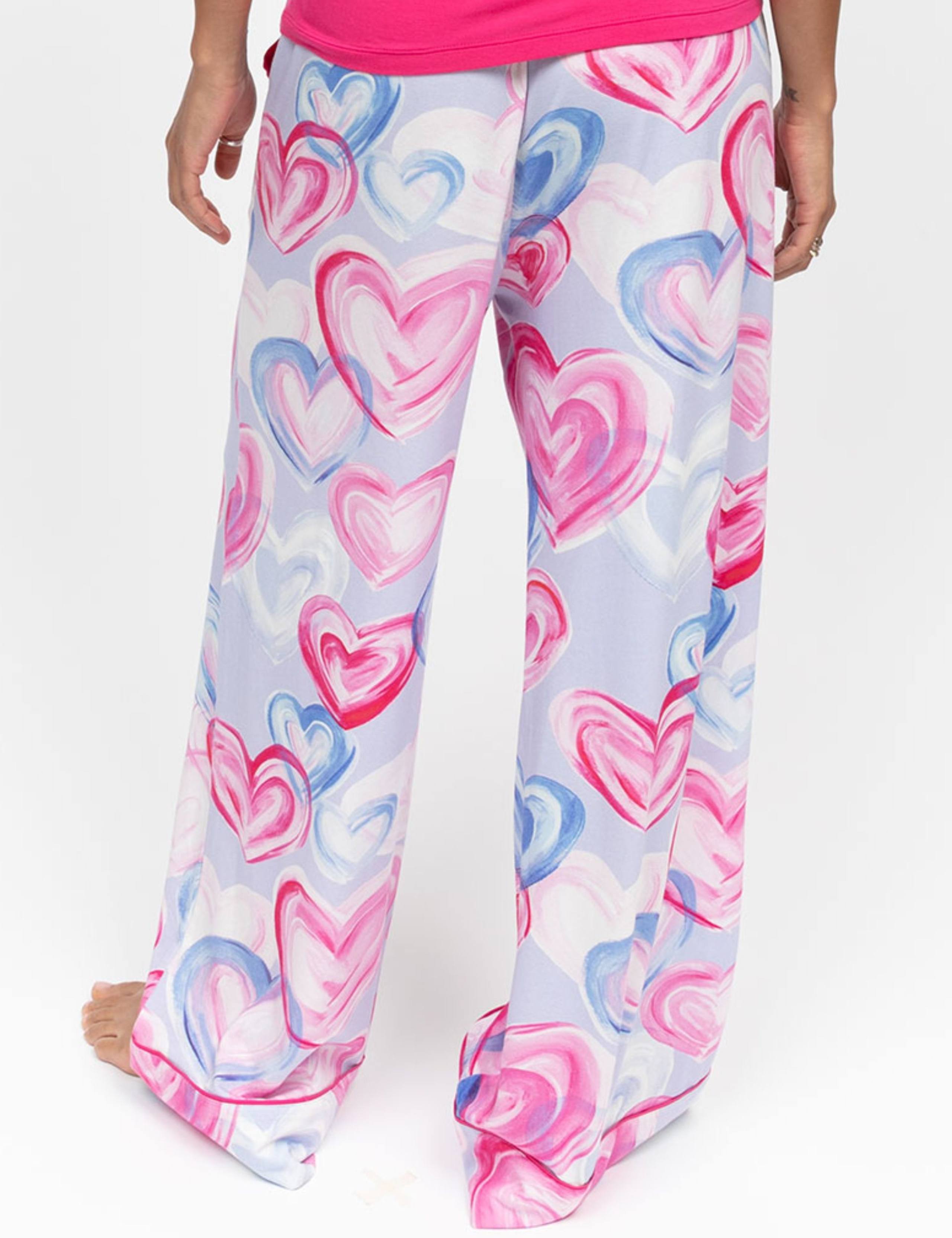 Valentines Cotton Blend Heart Print Pyjama Bottoms 4 of 4