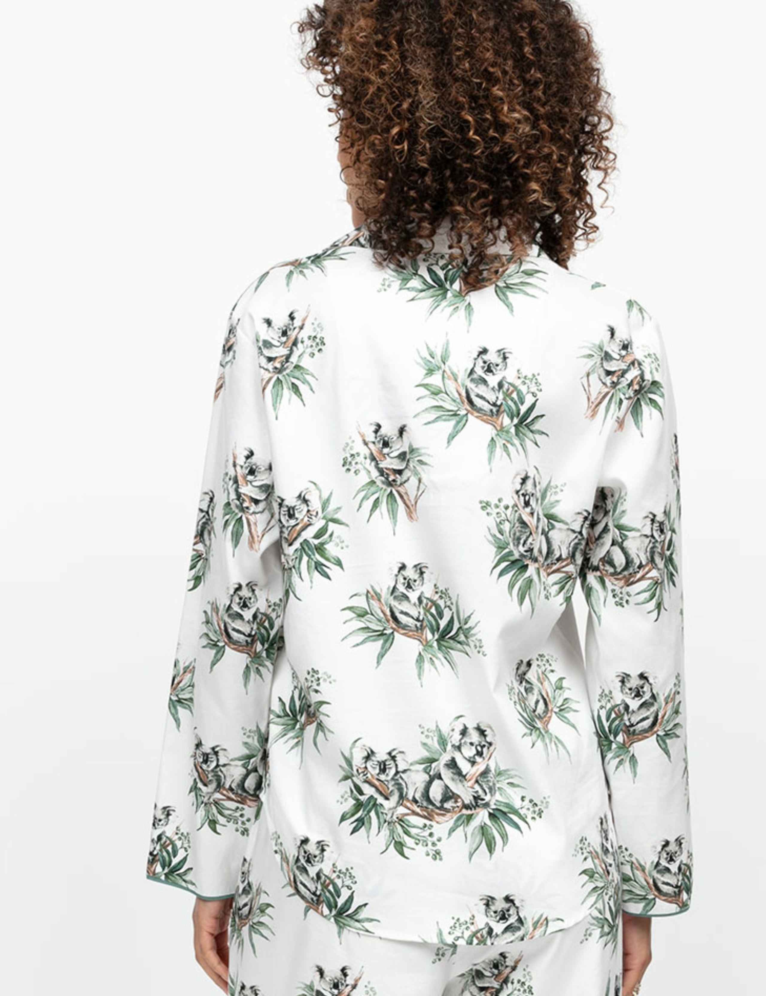 Cotton Modal Koala Print Pyjama Top 3 of 4