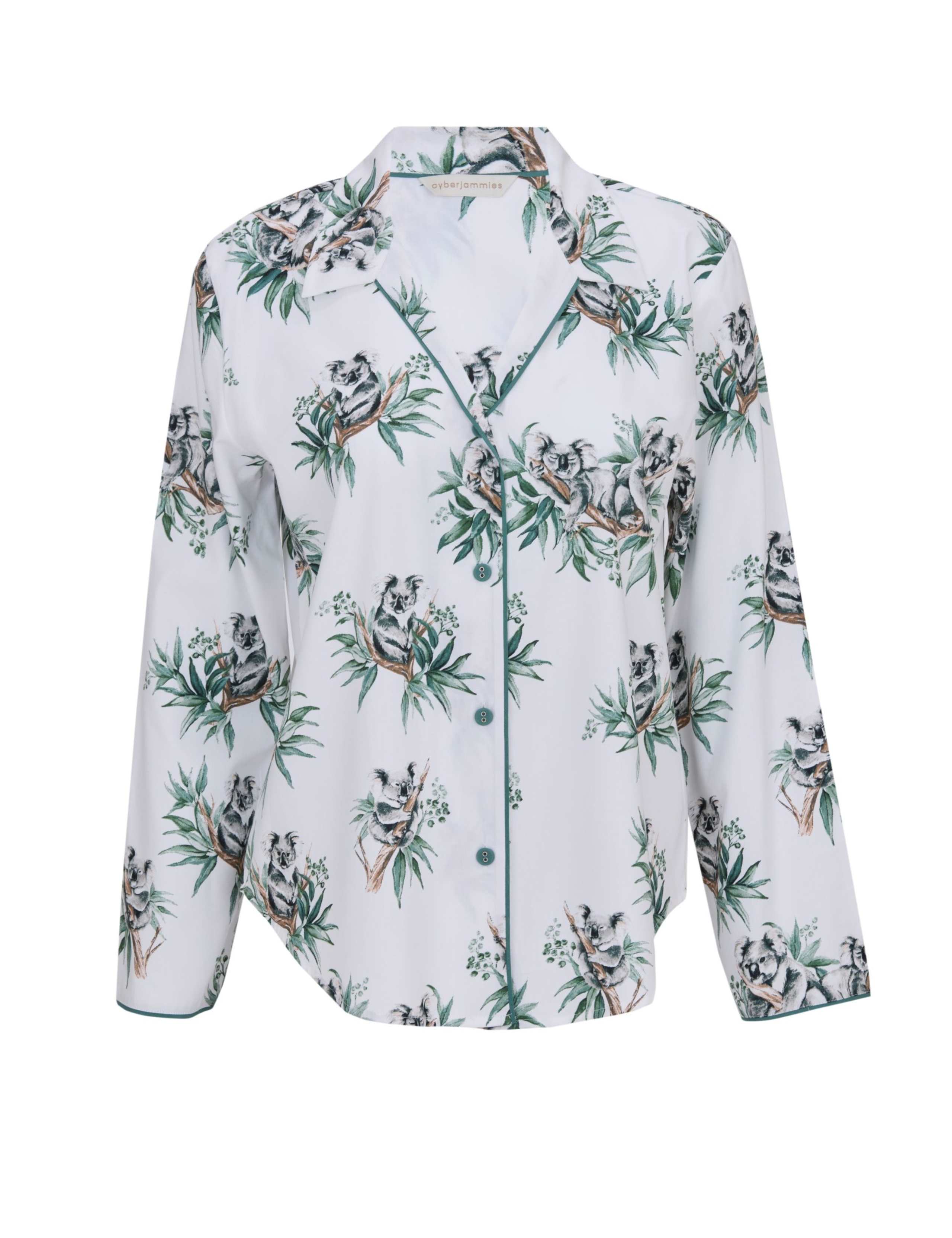 Cotton Modal Koala Print Pyjama Top 2 of 4