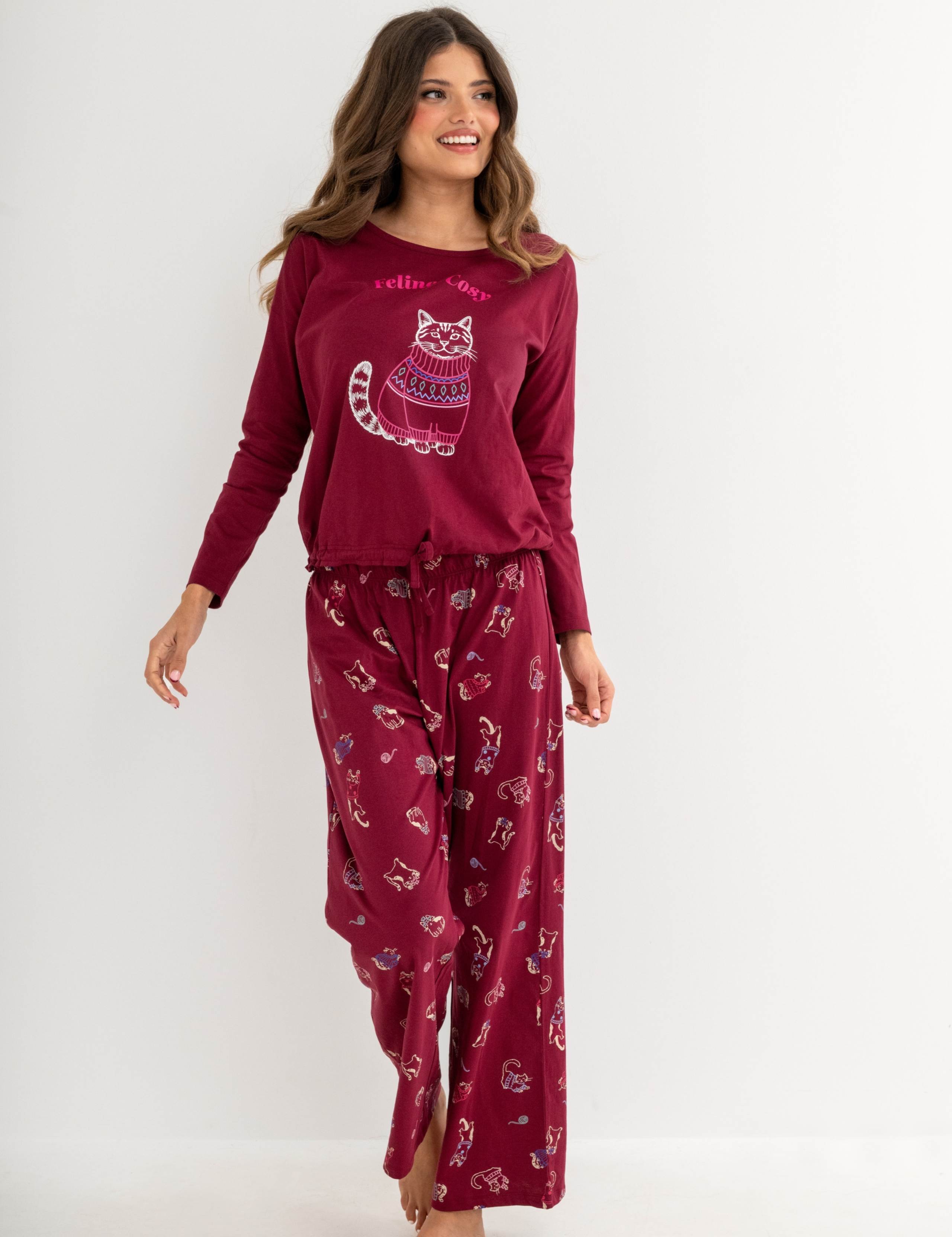Pure Cotton Wide Leg Dog Pyjama Set 4 of 5