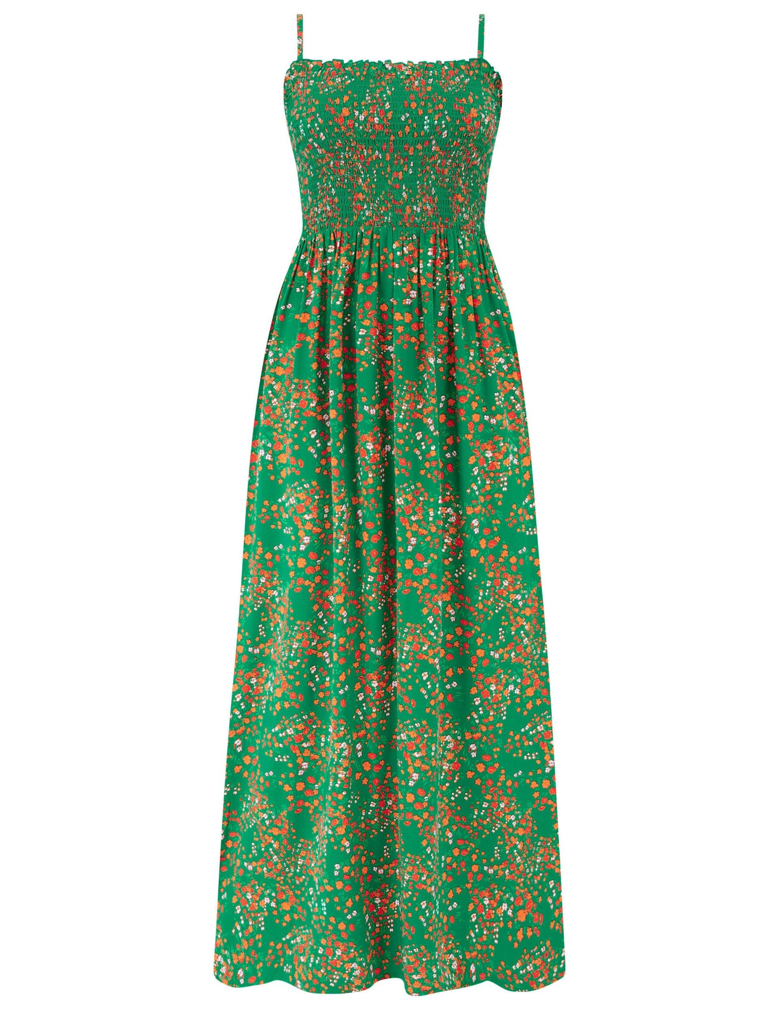 Emma Floral Maxi Shirred Beach Dress 2 of 4